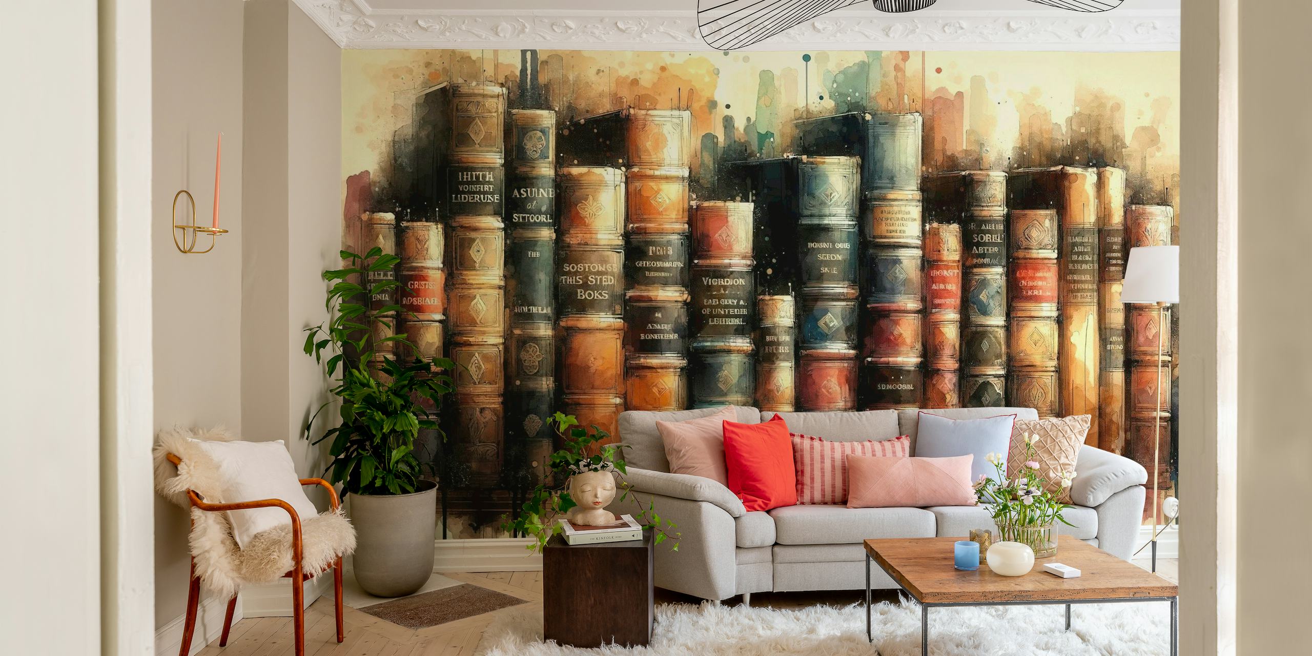 Aged Tomes Tell Tales of Timeless wallpaper
