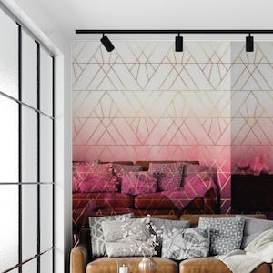Pink Ombre Triangles