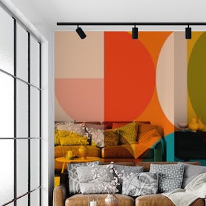 Mid Century Modern Bauhaus warm colors