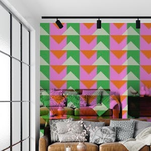 Pink and Green Triangles