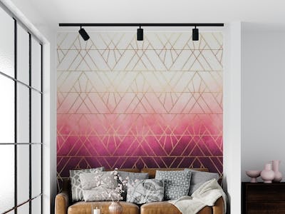 Pink Ombre Triangles