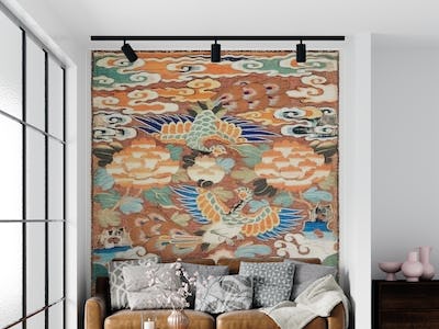 Chinese Vintage Silk Tapestry