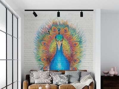 Angry Peacock Graffiti