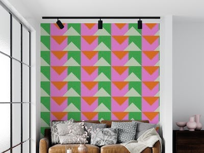 Pink and Green Triangles