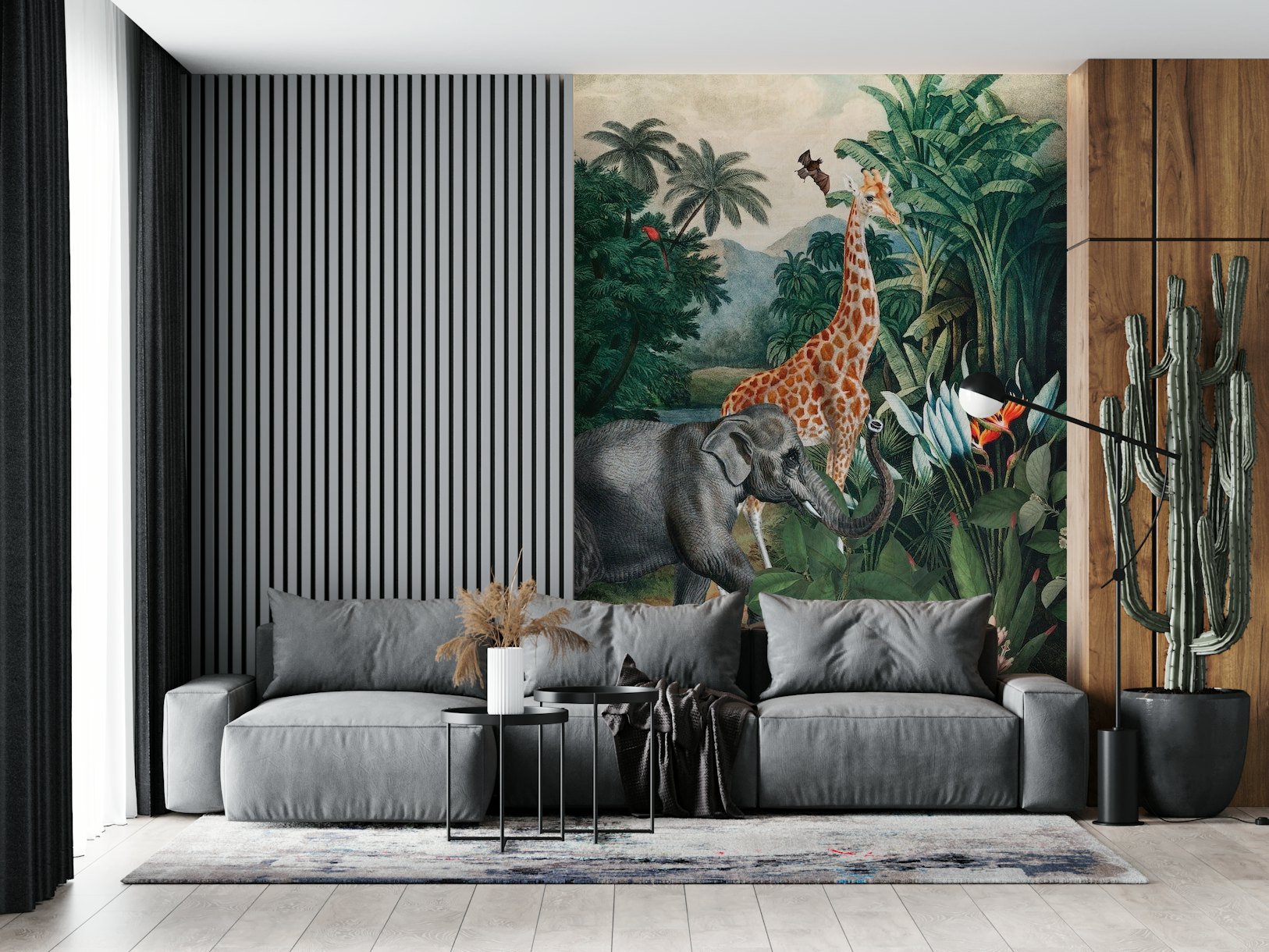 Animals in Jungle wallpaper