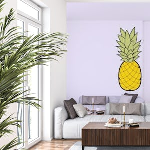 Lavender Kids Art Pineapple