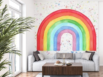 Watercolor Magical Rainbow