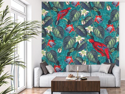 Paradise XL Teal Red Green