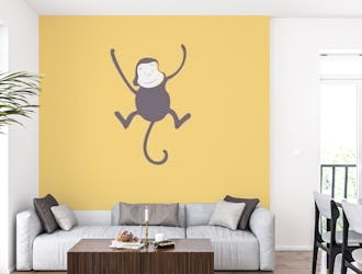 Saffron Wall Art Monkey