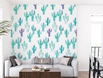 painted cacti pattern