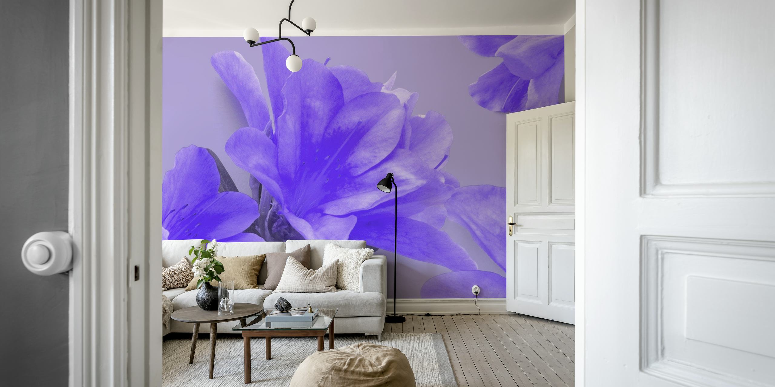 Bright Purple Spring Blooms papel de parede