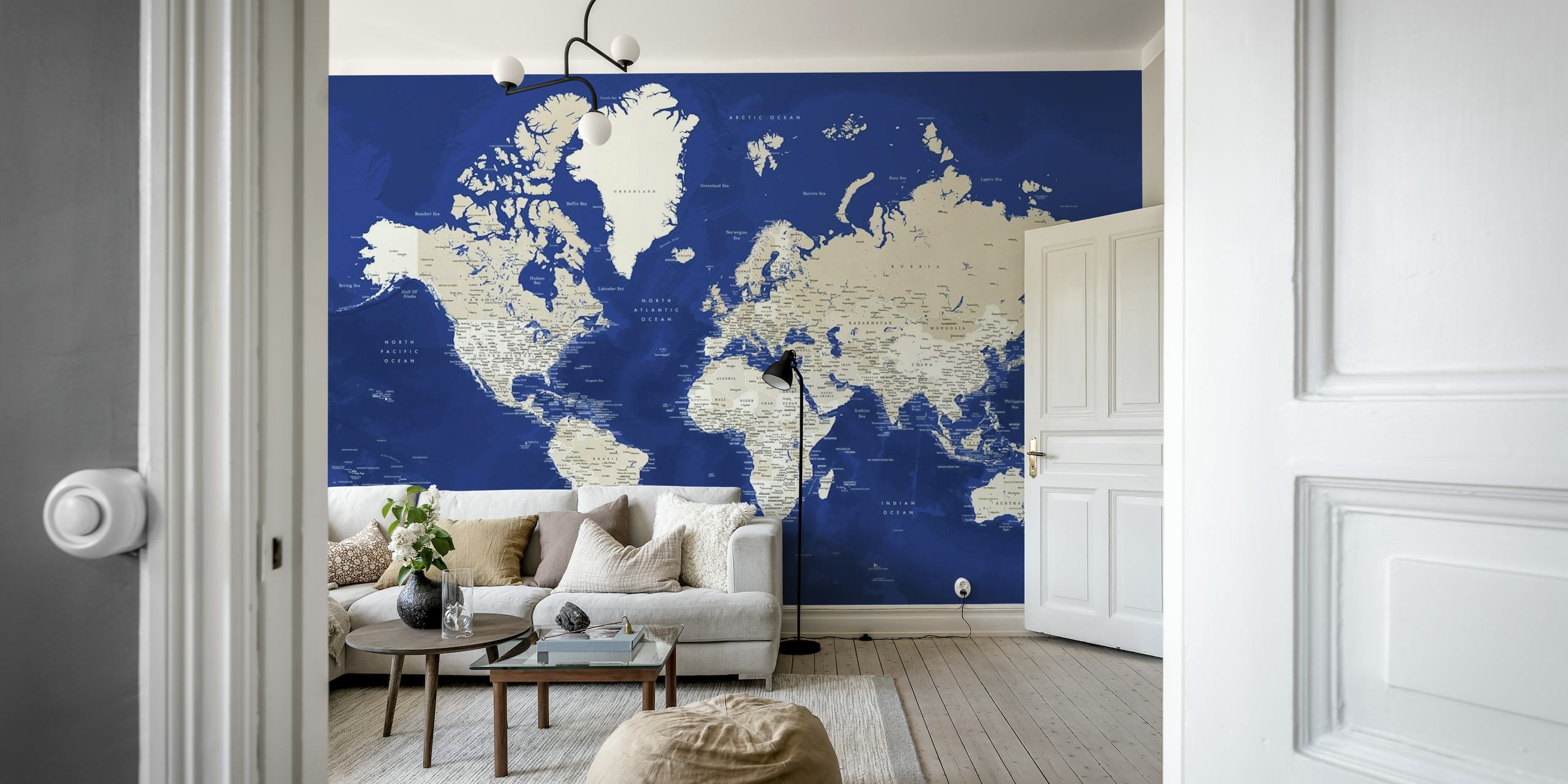 World map Kameryn papel pintado