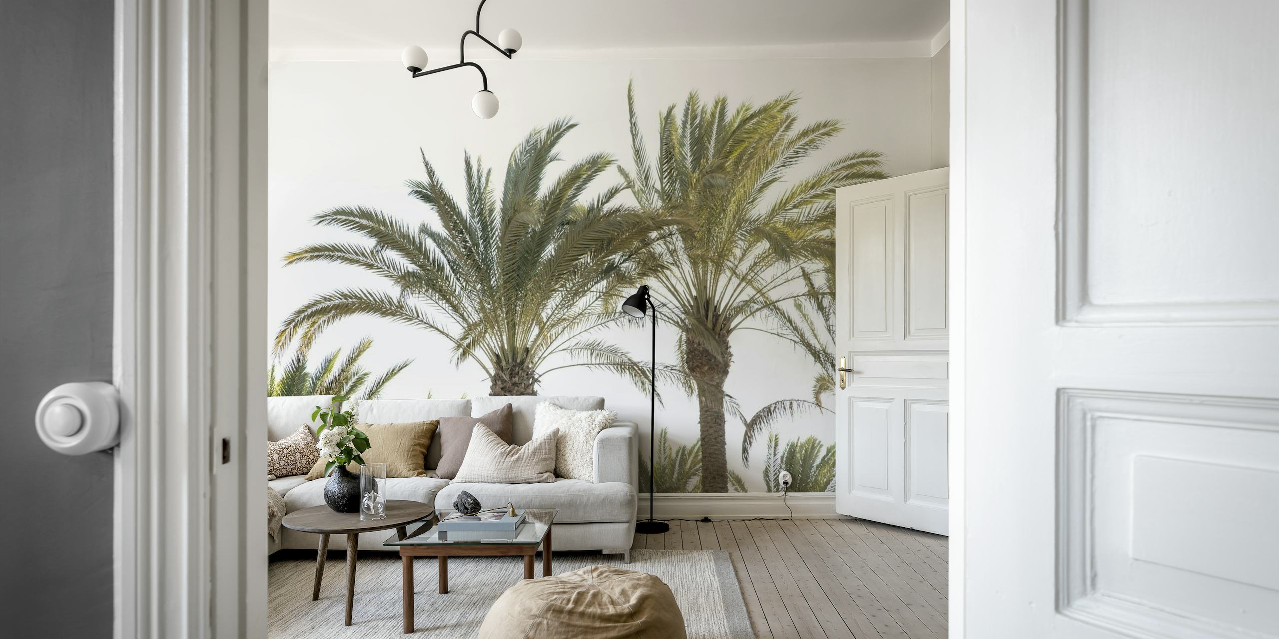 Oriental Palm Trees 1 behang