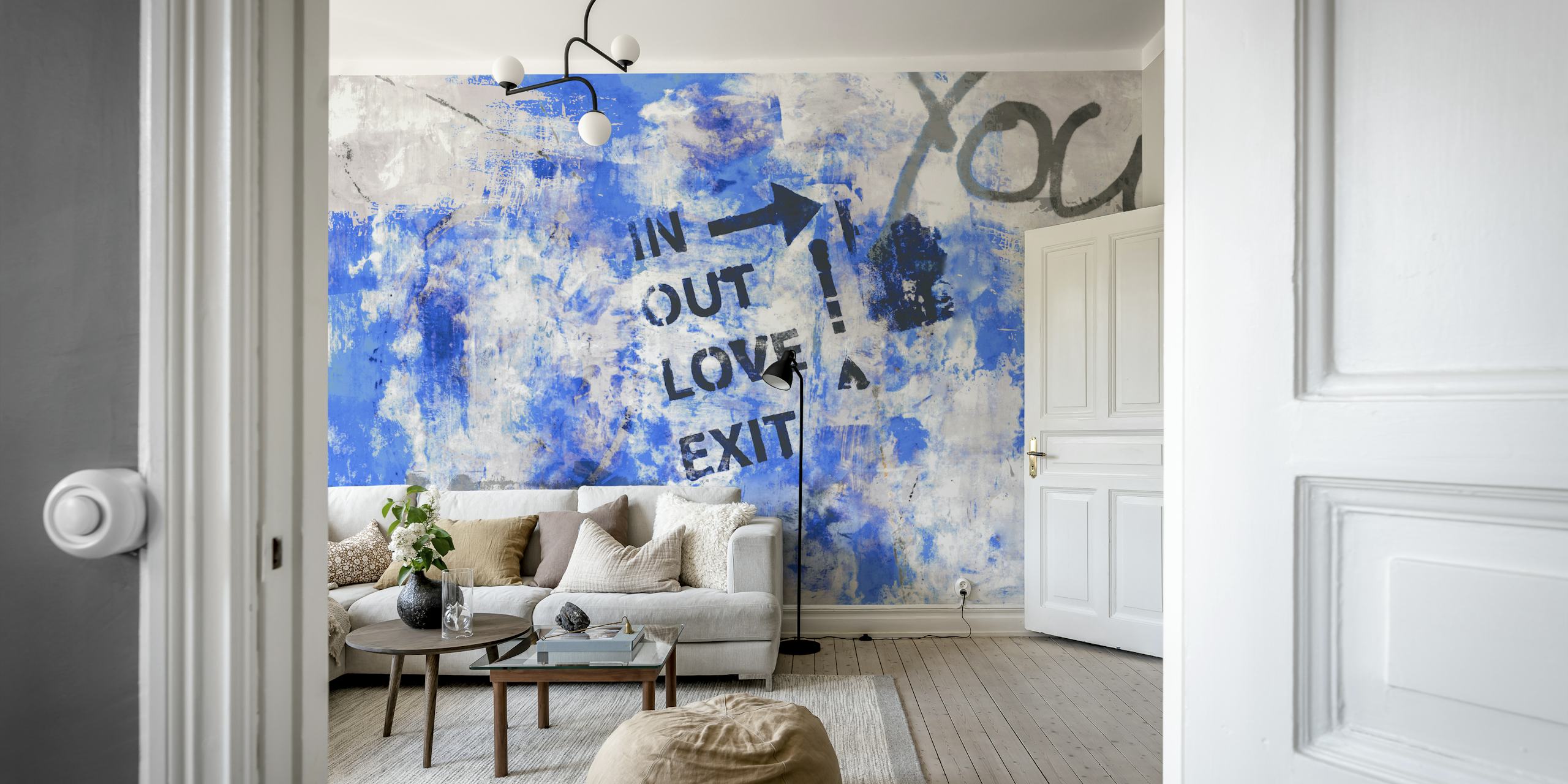 Urban graffiti street art wallpaper design