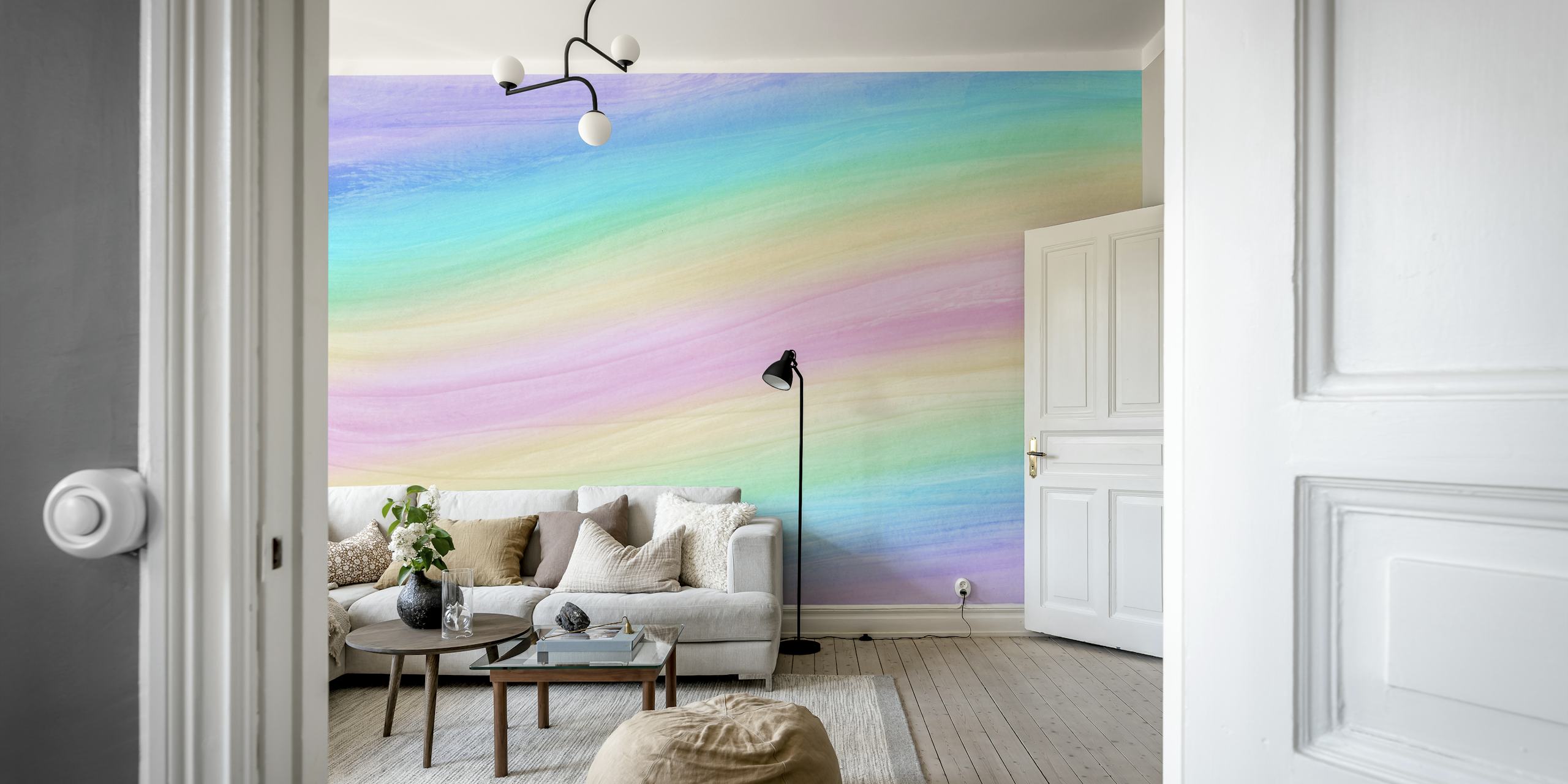 Unicorn Rainbow Watercolor tapeta u sobi
