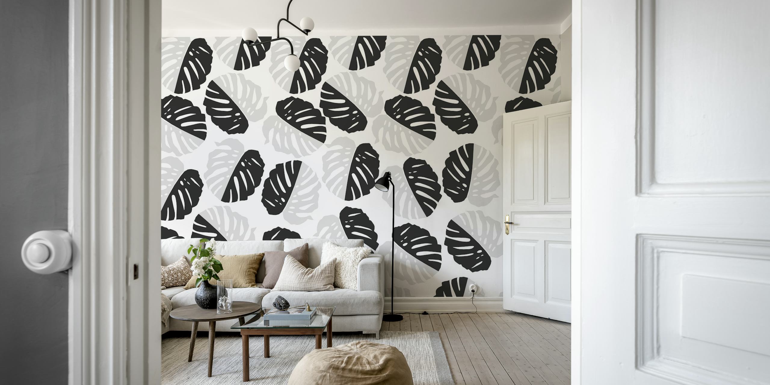 Yin Yang Monstera Glam Pattern 2 | Happywall