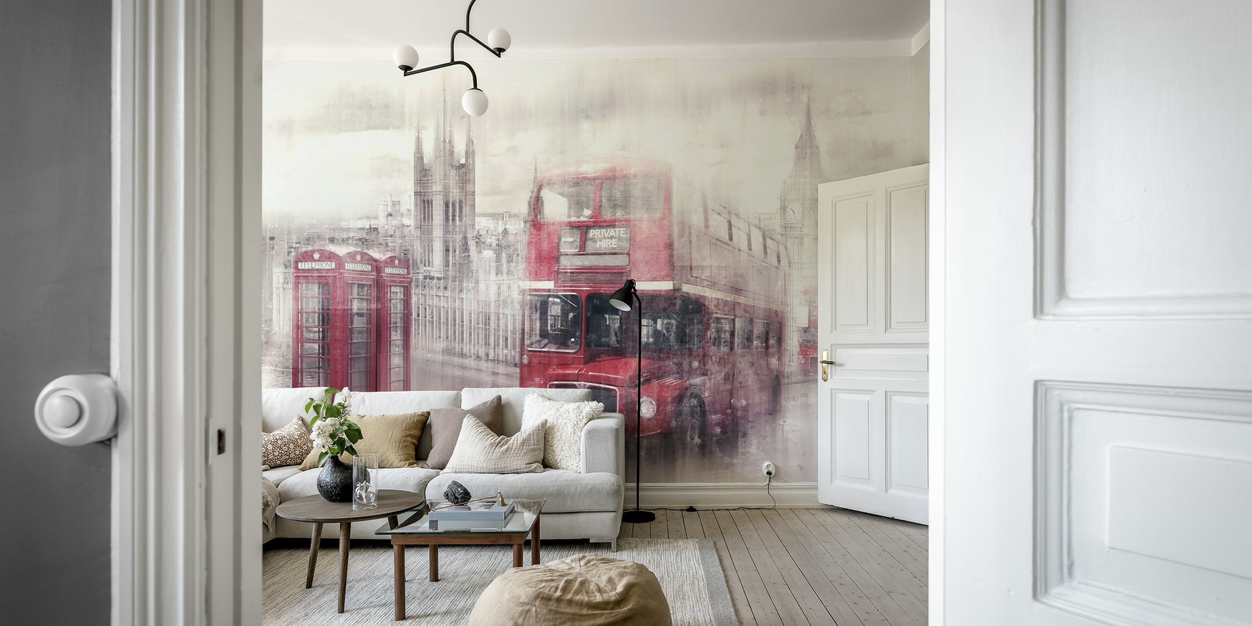 LONDON Westminster Collage papel de parede
