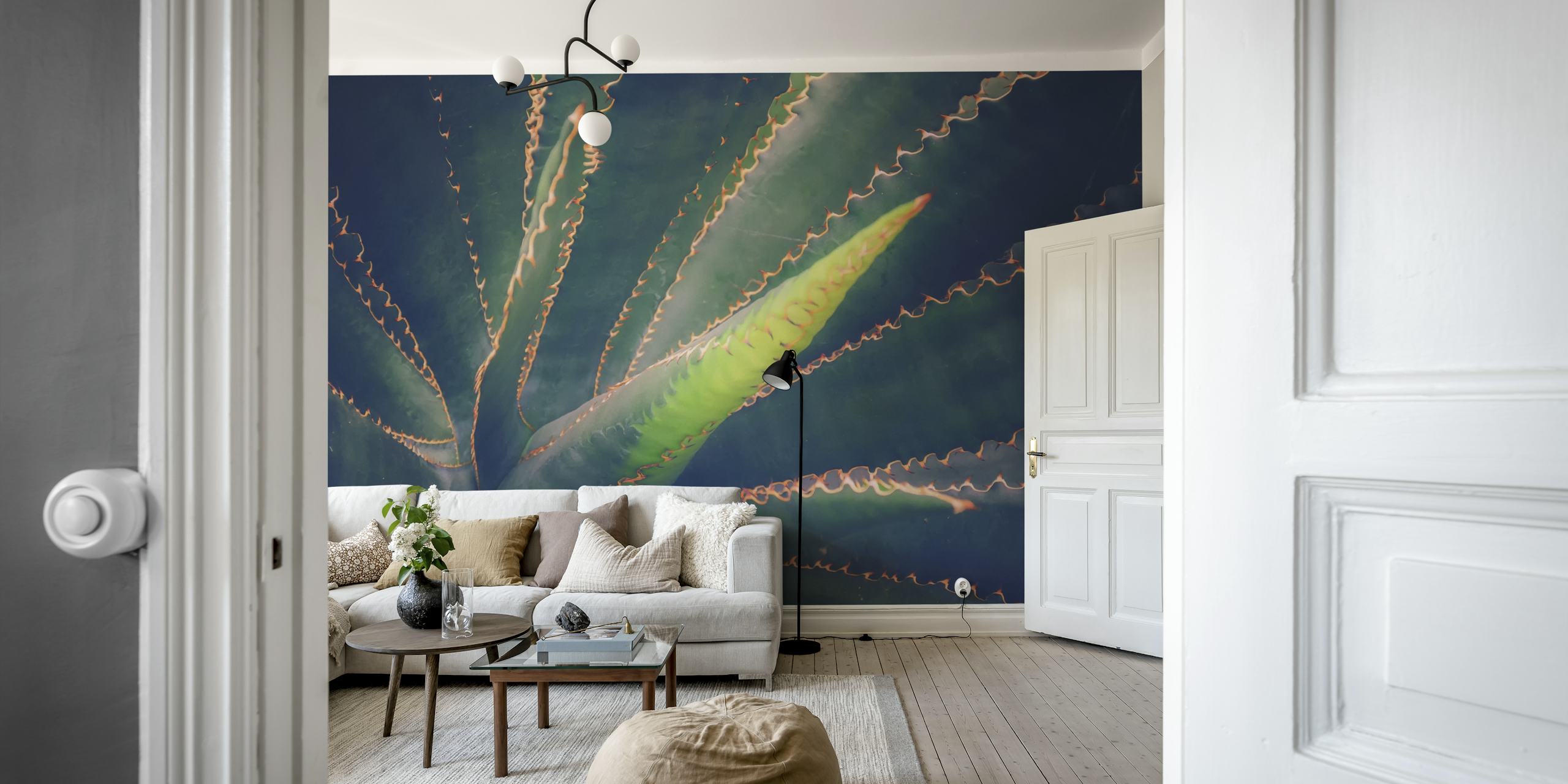 Agave projekt tapety w pokoju