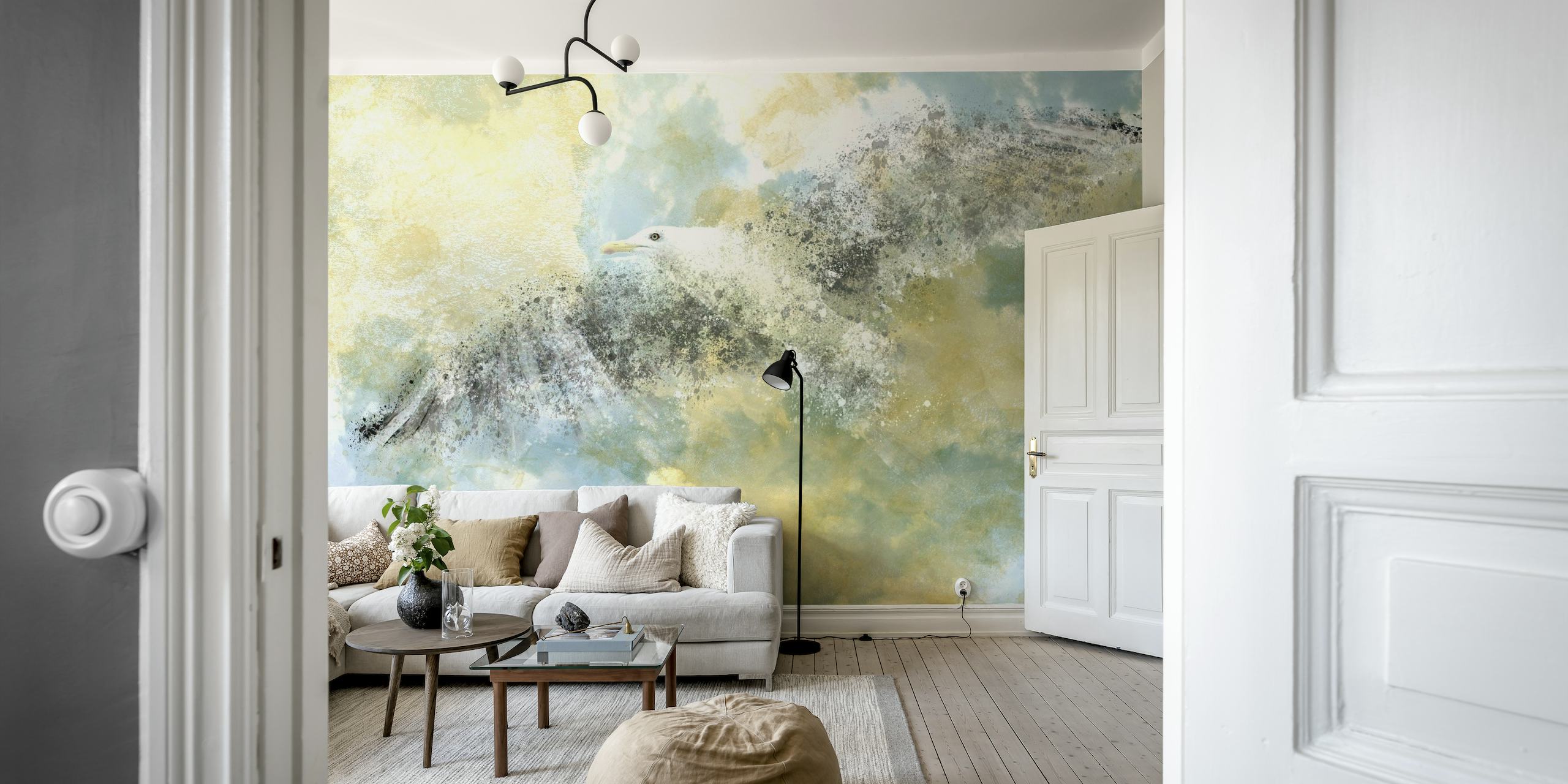 Vanishing Seagull wallpaper