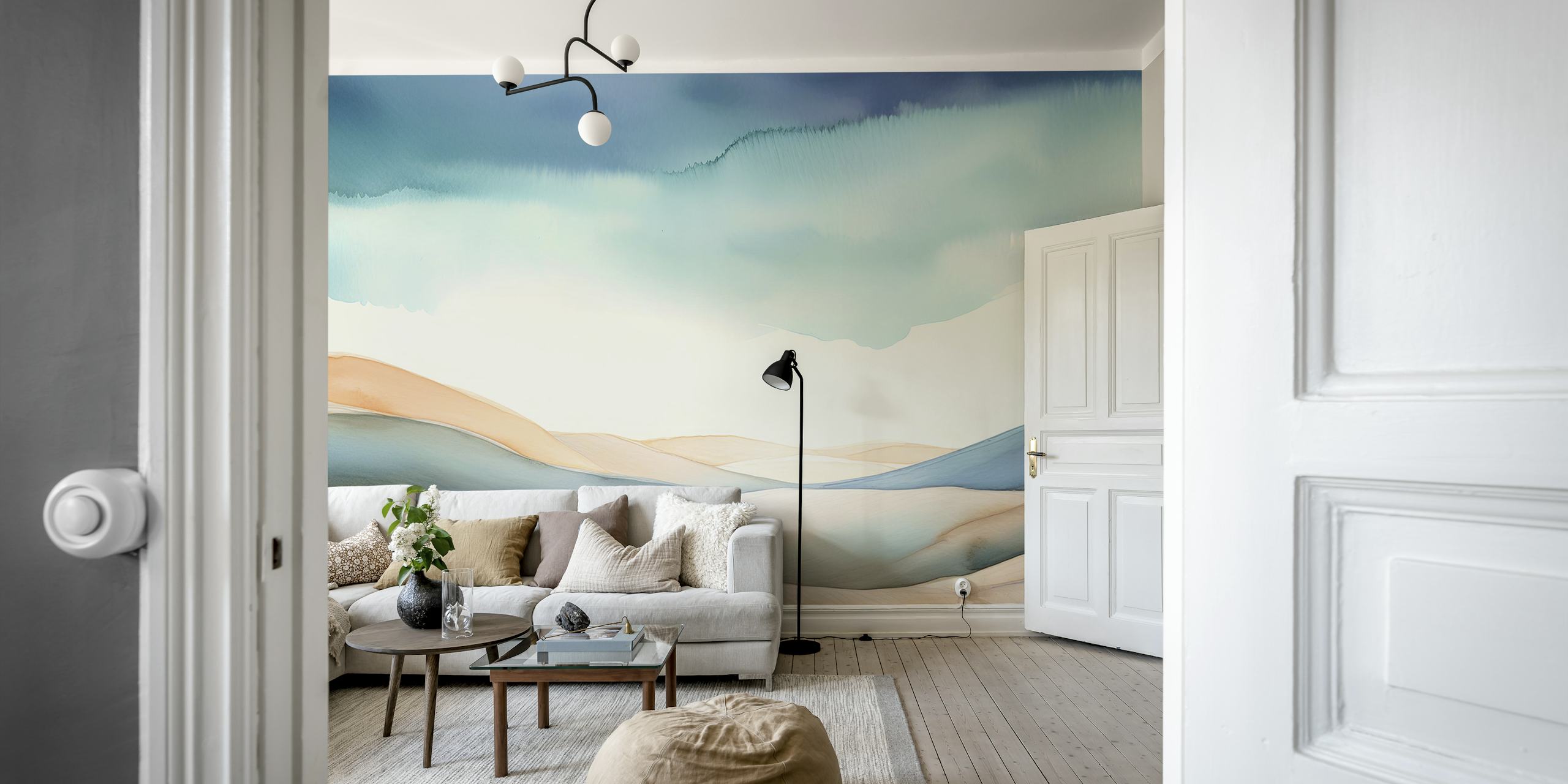 Ταπετσαρία Calming Dune Vista σε δωμάτιο