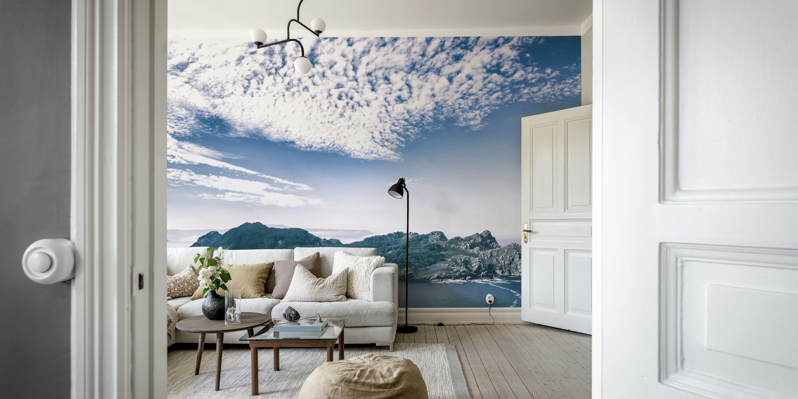 Papier peint Sky Meets Sea dans une pièce