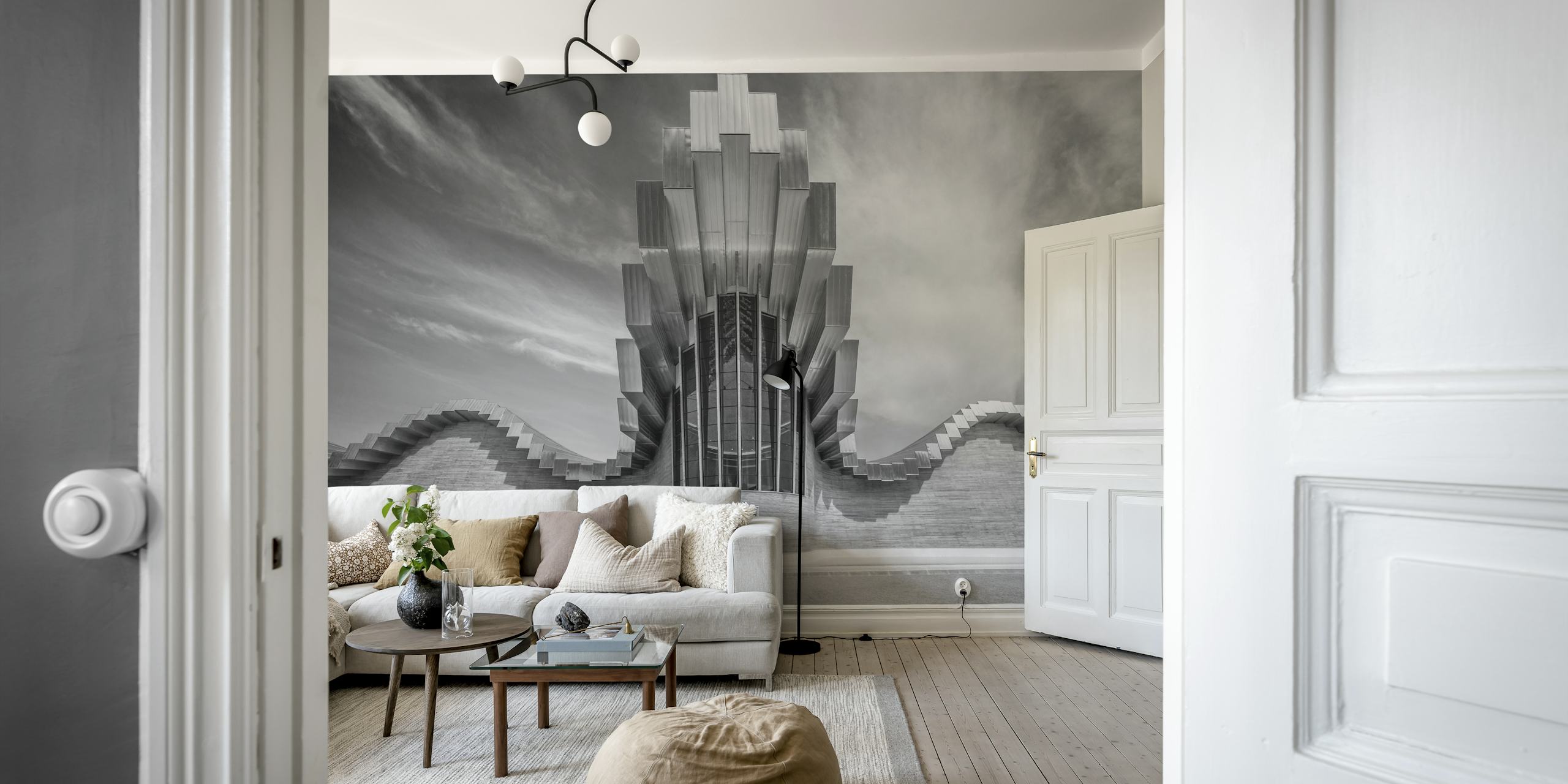 Ταπετσαρία Ysios winery σε ένα μοντέρνο δωμάτιο