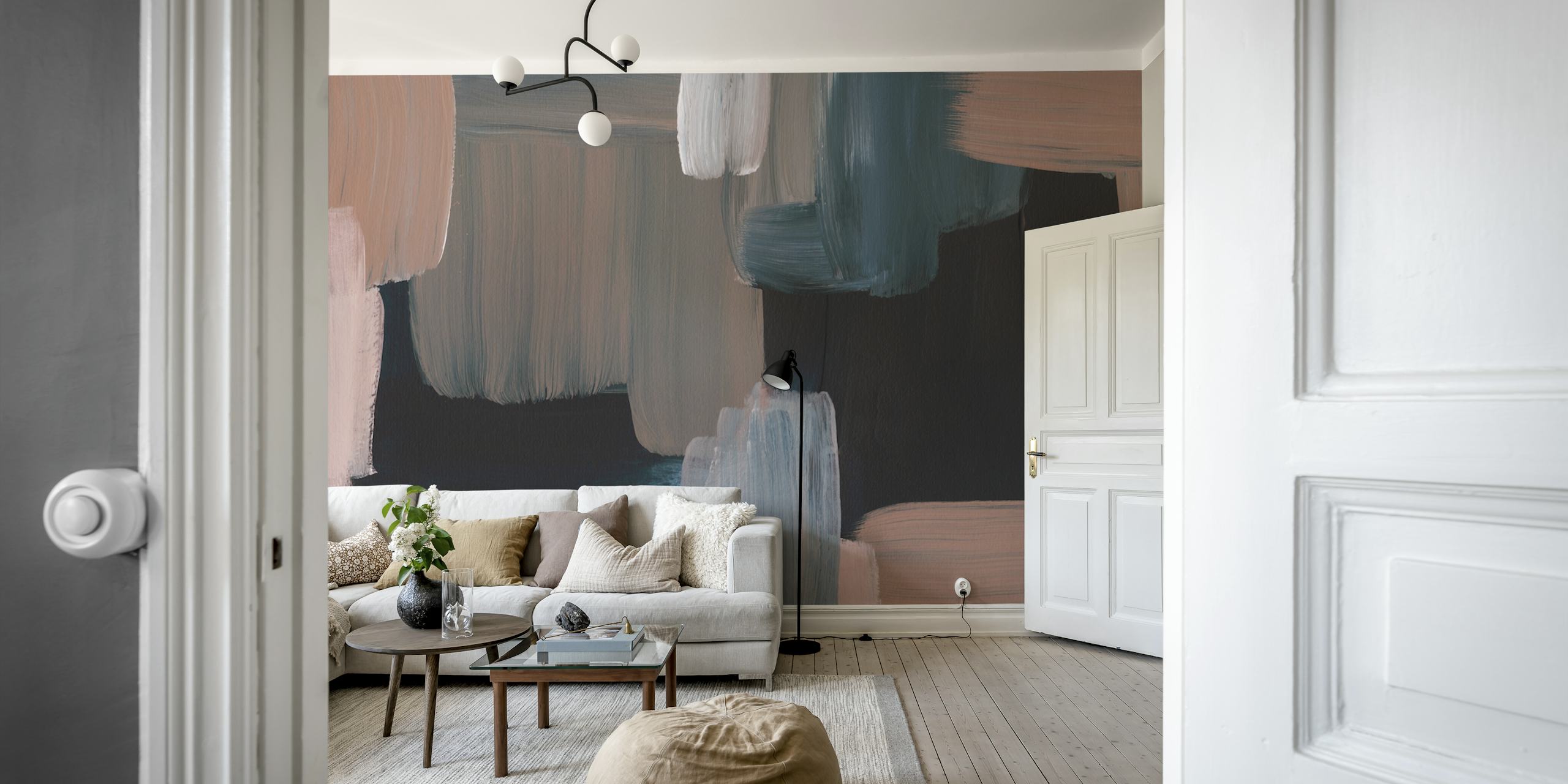 Moody Artistic Palette tapet i ett rum