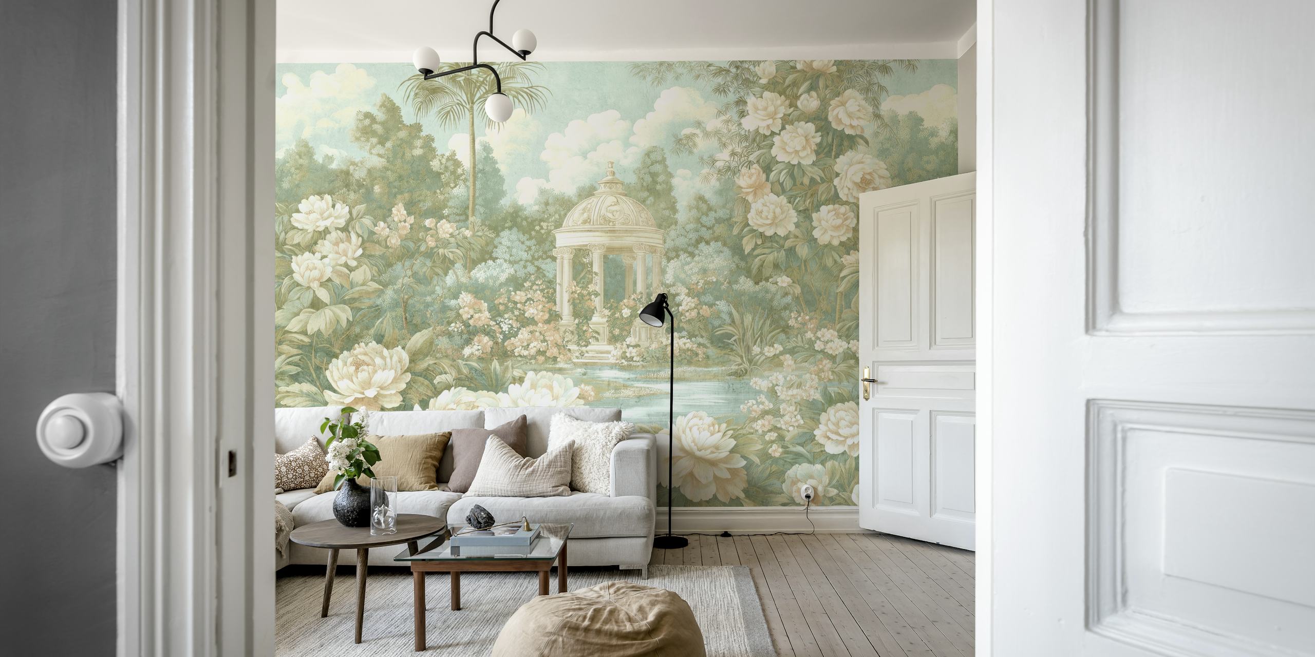 Gazebo Dream Painting wallpaper in a room
