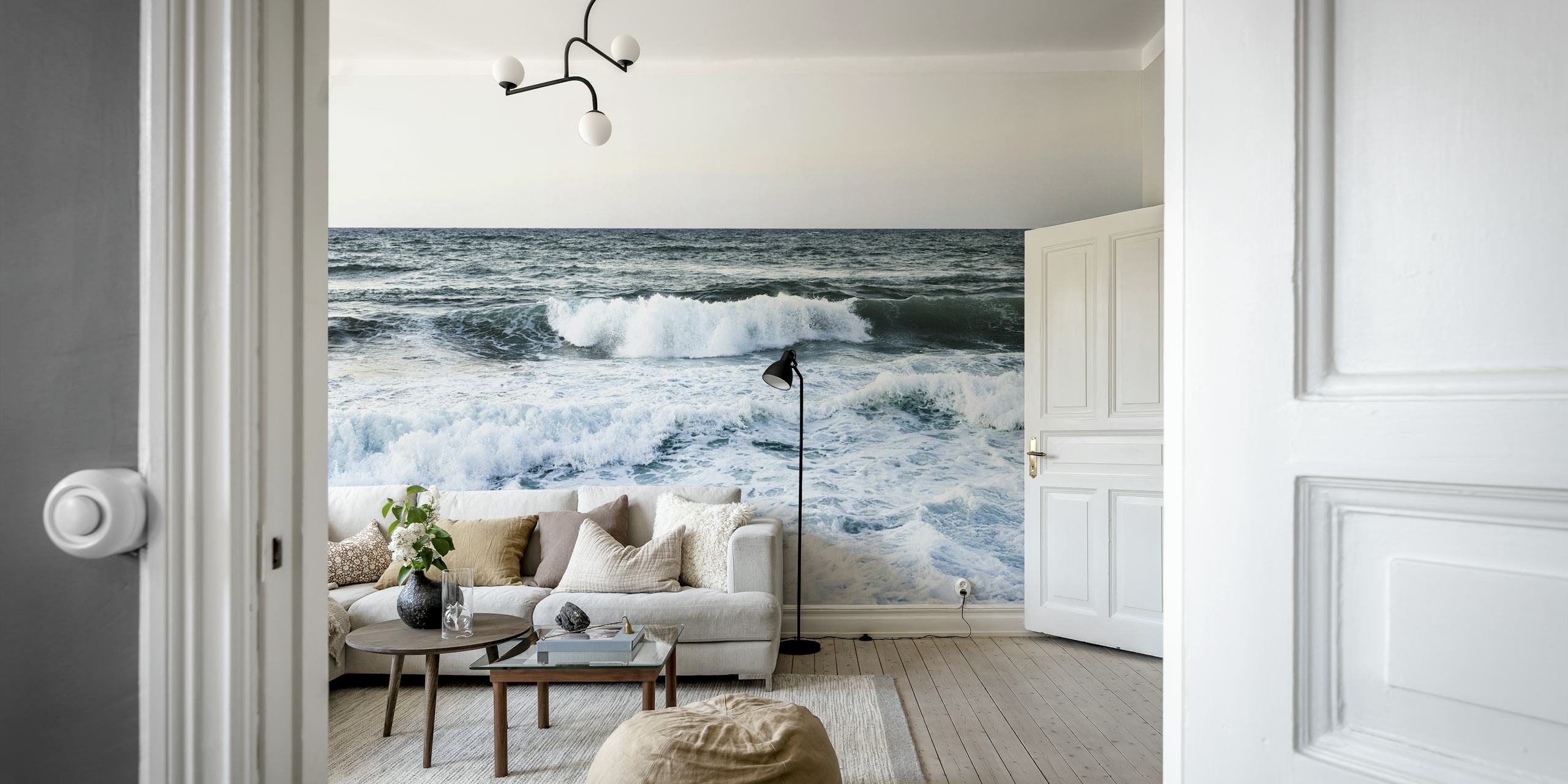 Ocean Wave Serenity tapet i et rom