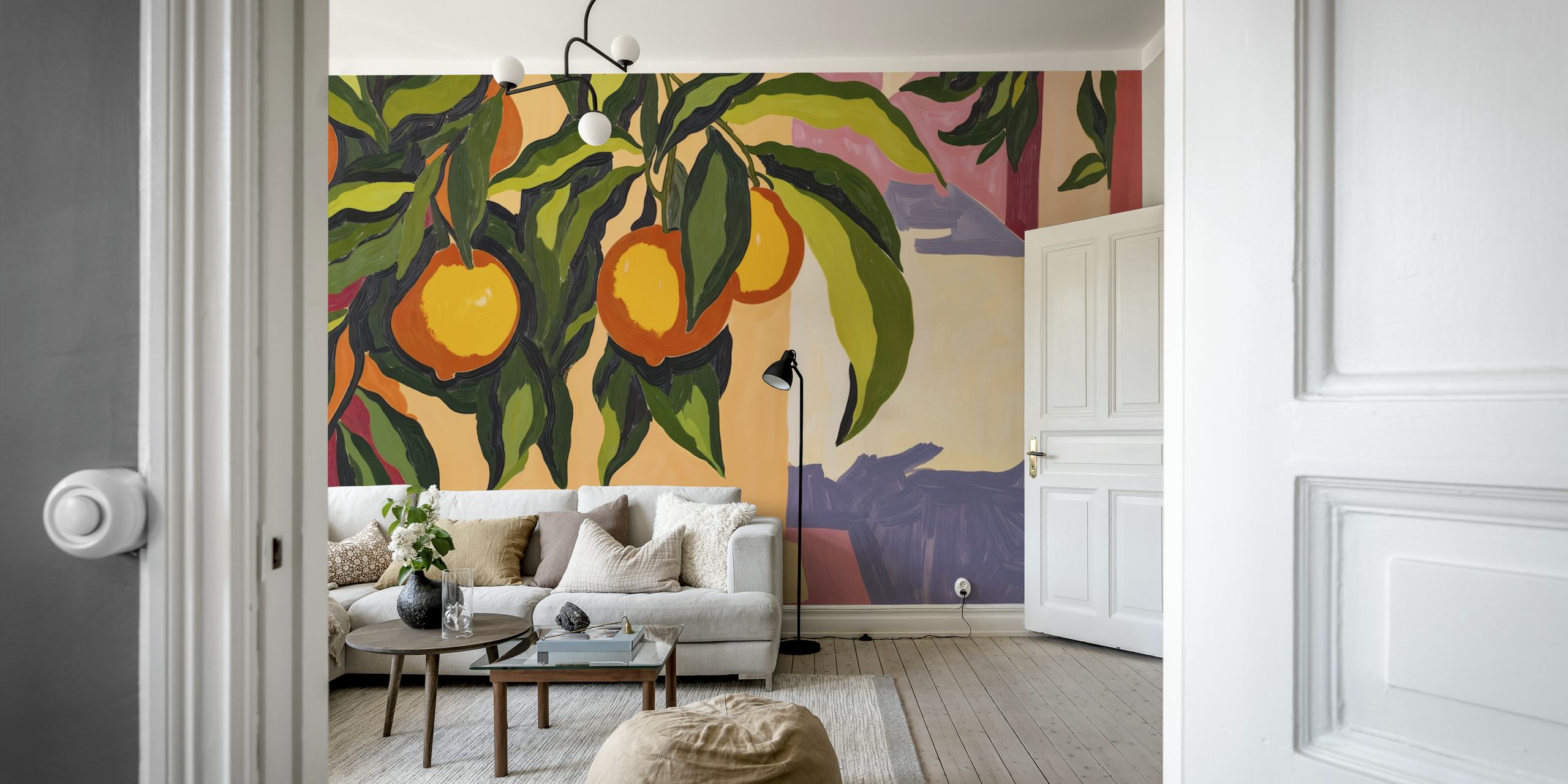 Design della carta da parati Oranges in the Sun