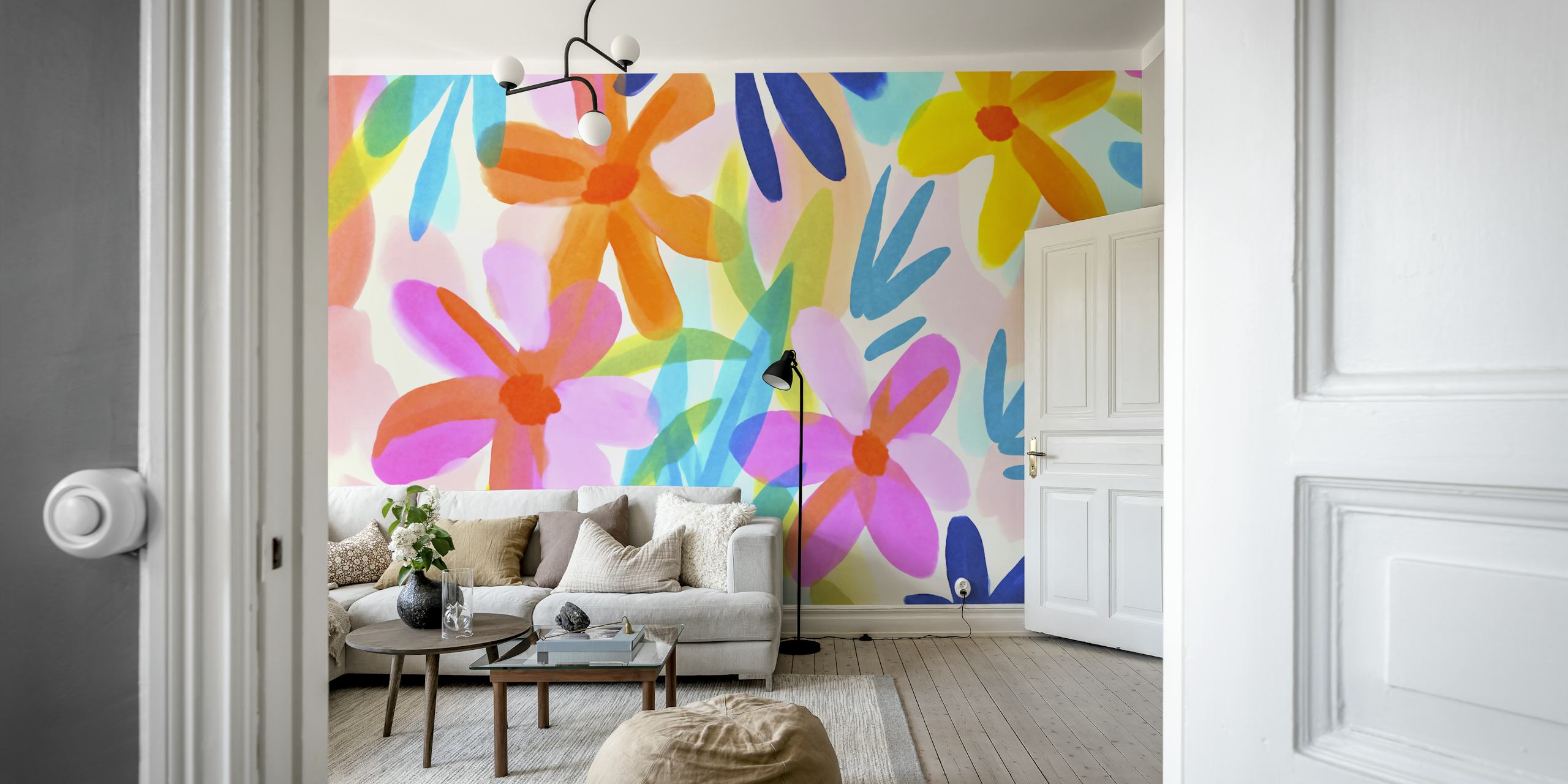 Sunny Day Bold Abstract Matisse Florals ταπετσαρία