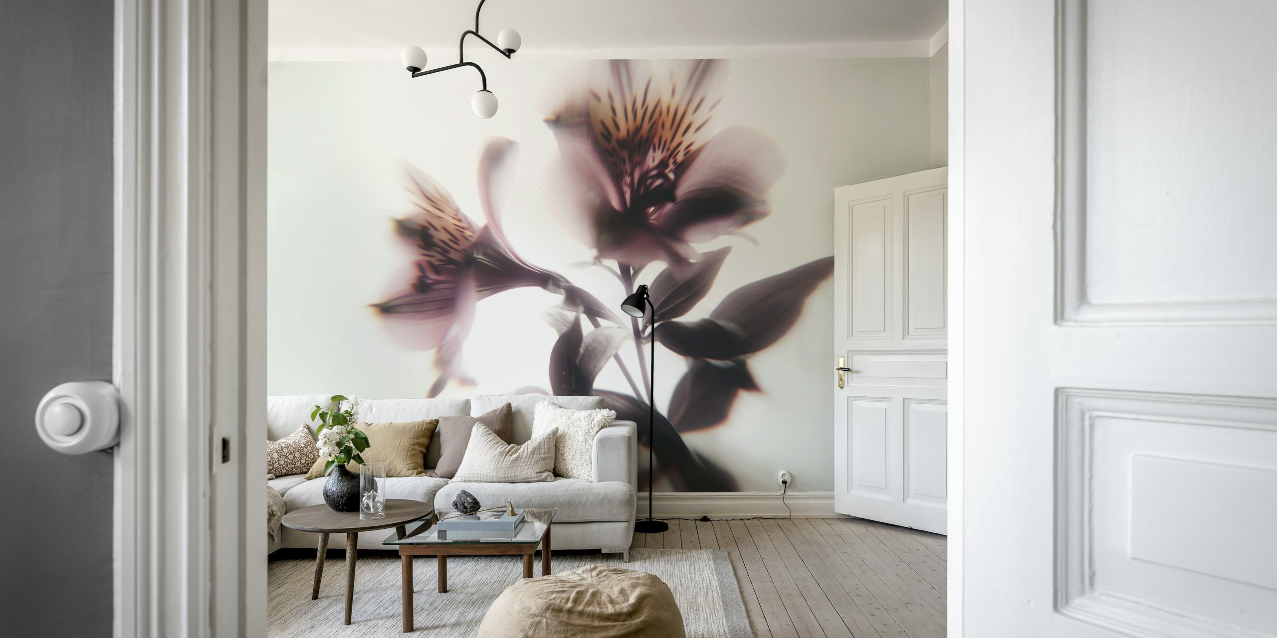 Delicate Lily Essence motion blur flowers wallpaper