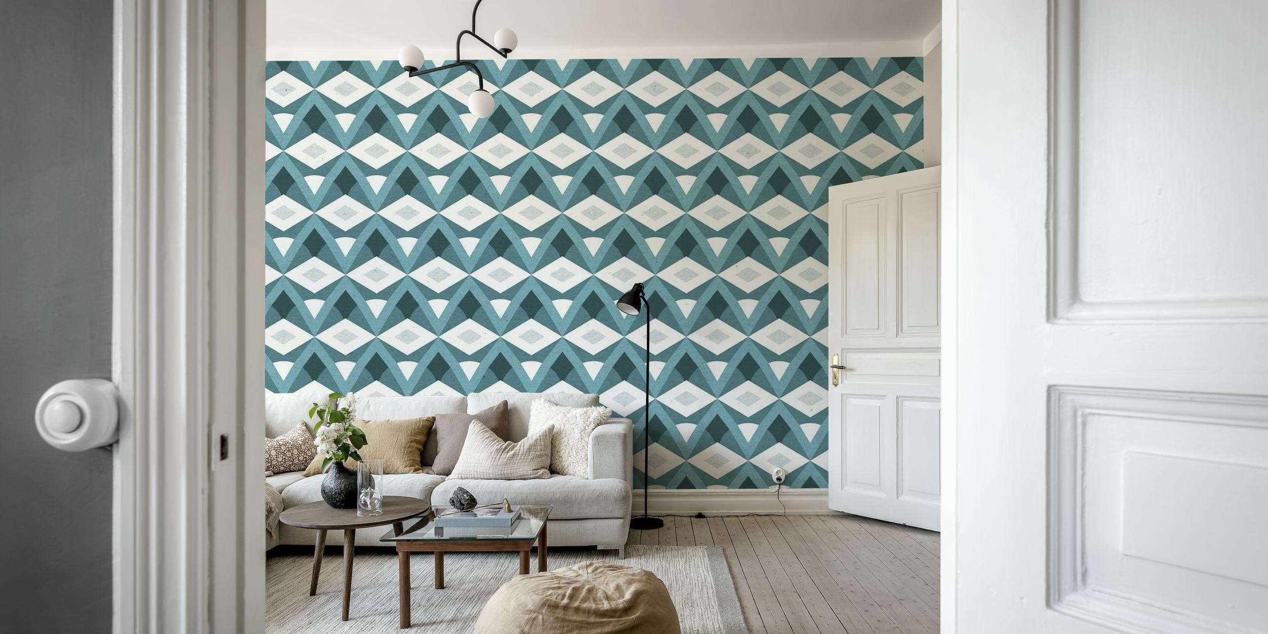Geometric on Paper Texture wallpaper