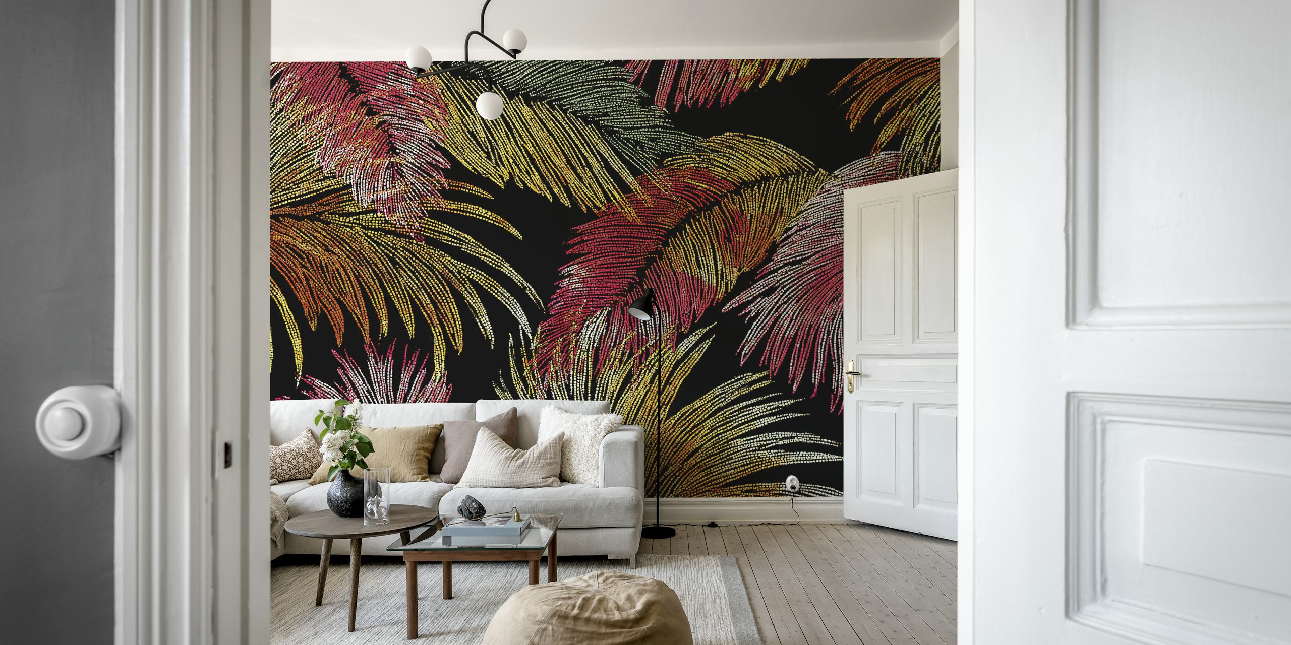 Enchanted Foliage wallpaper in a room
