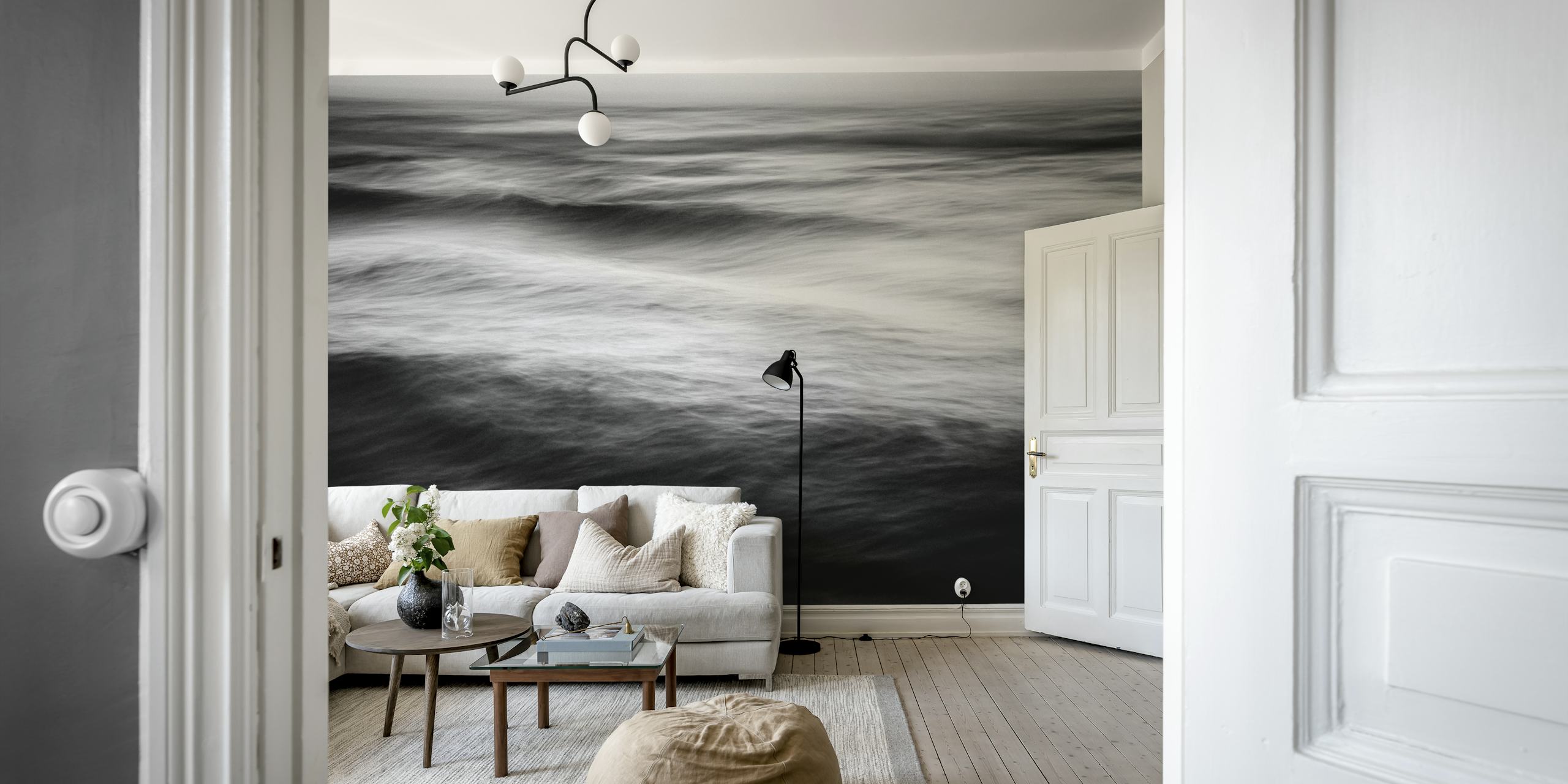 Ocean Dunes wallpaper in a living room