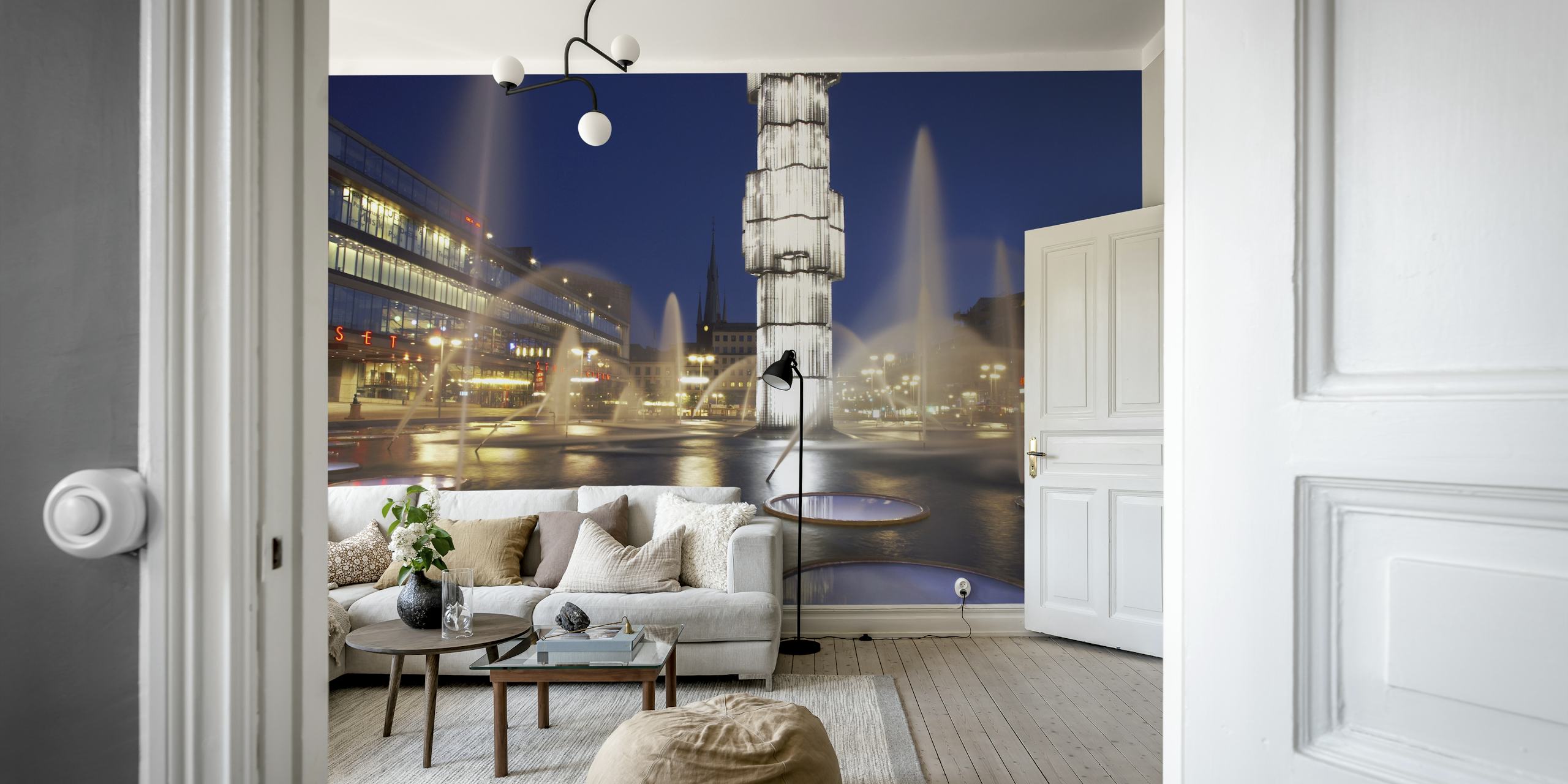 tapeta fontane Sergels torg u sobi