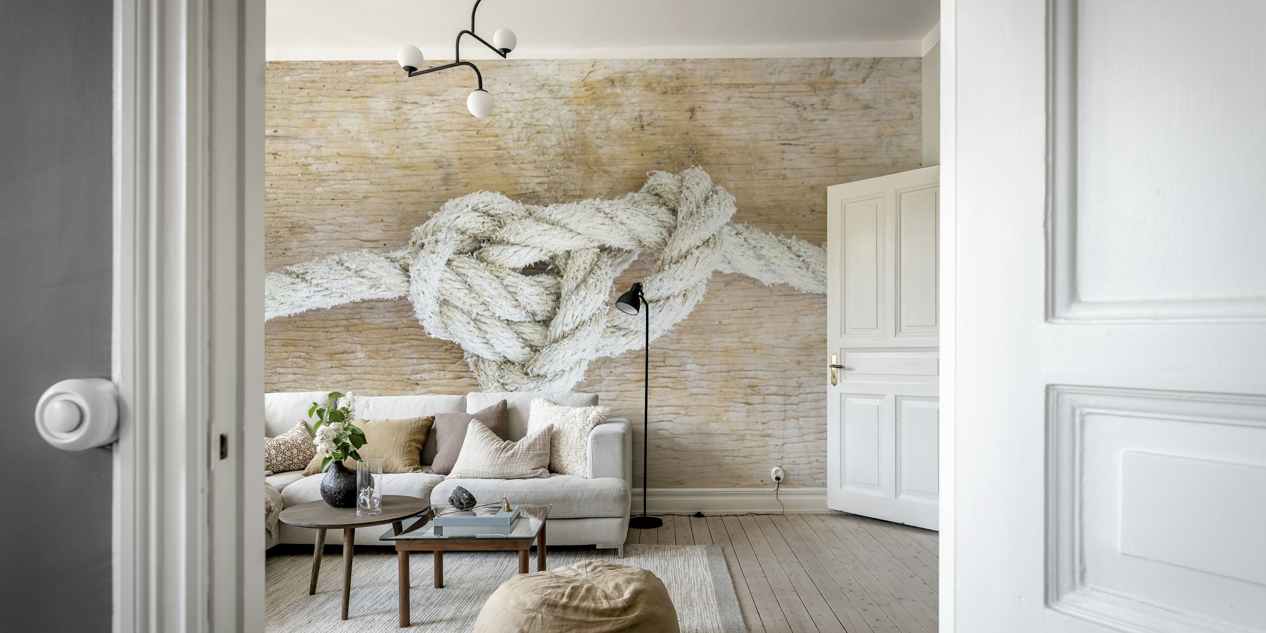 Tied Knot carta da parati in una stanza