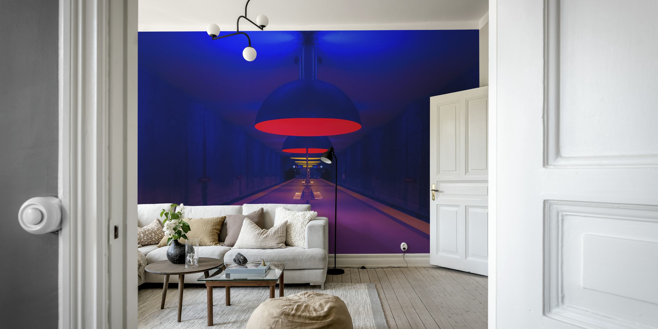Underworld behangontwerp in een kamer