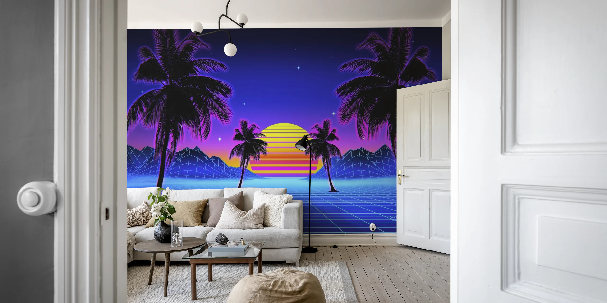 80s Retro Computer Art Wallpaper | Unmatched Vintage Wall Murals ...
