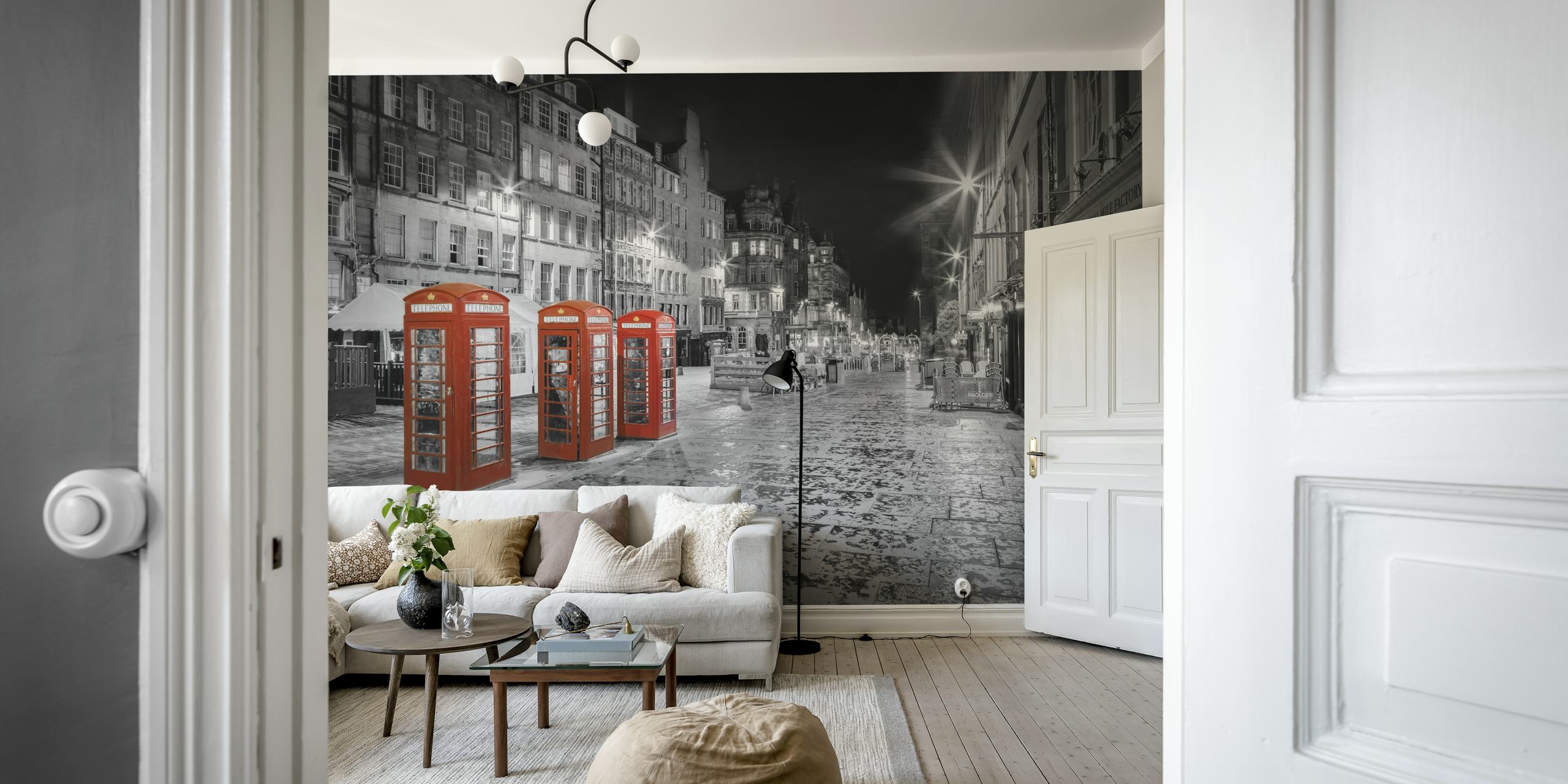 Wallpaper featuring Edinburgh telephone boxes