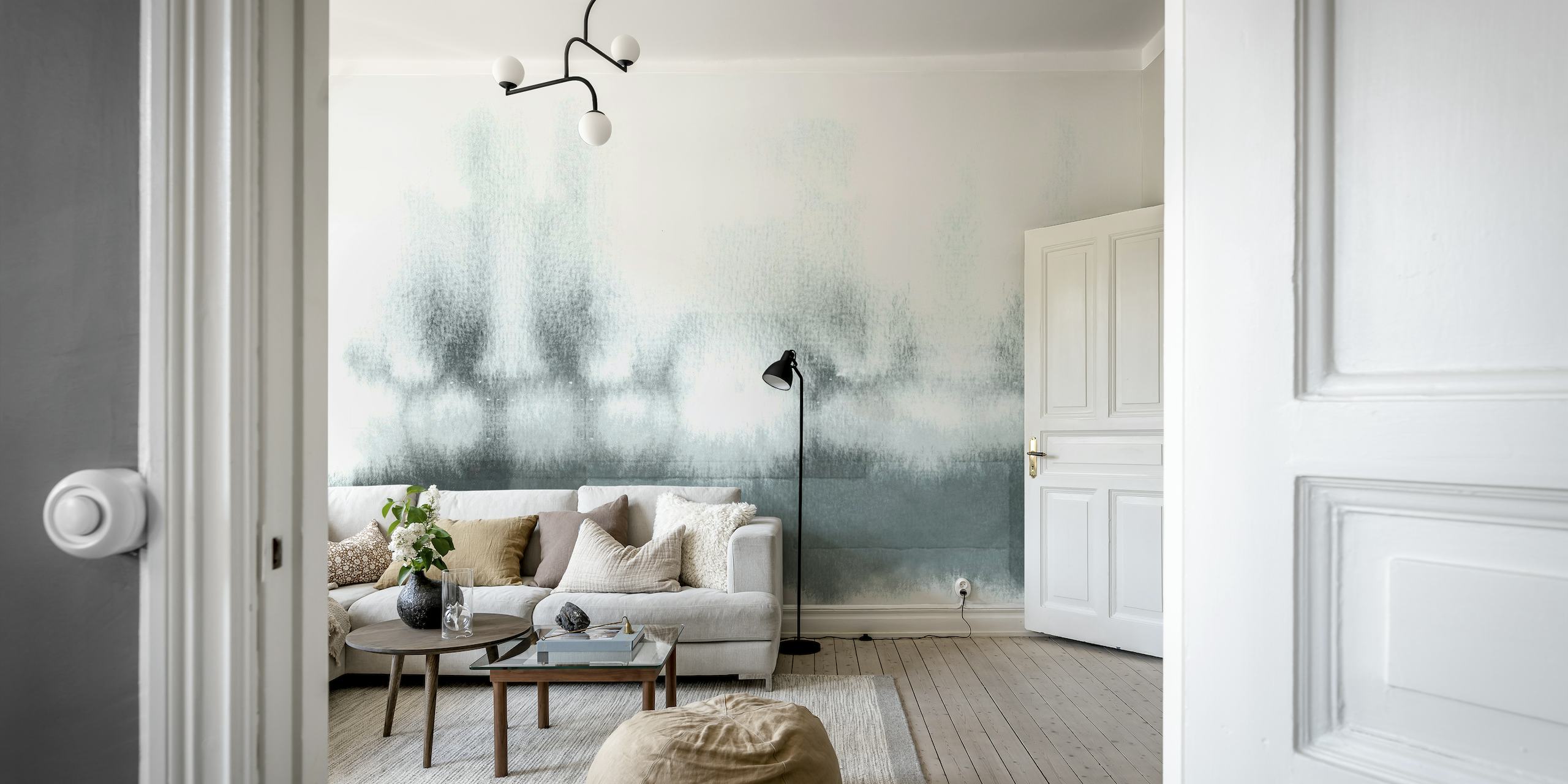 Gray Watercolor Horizon behang