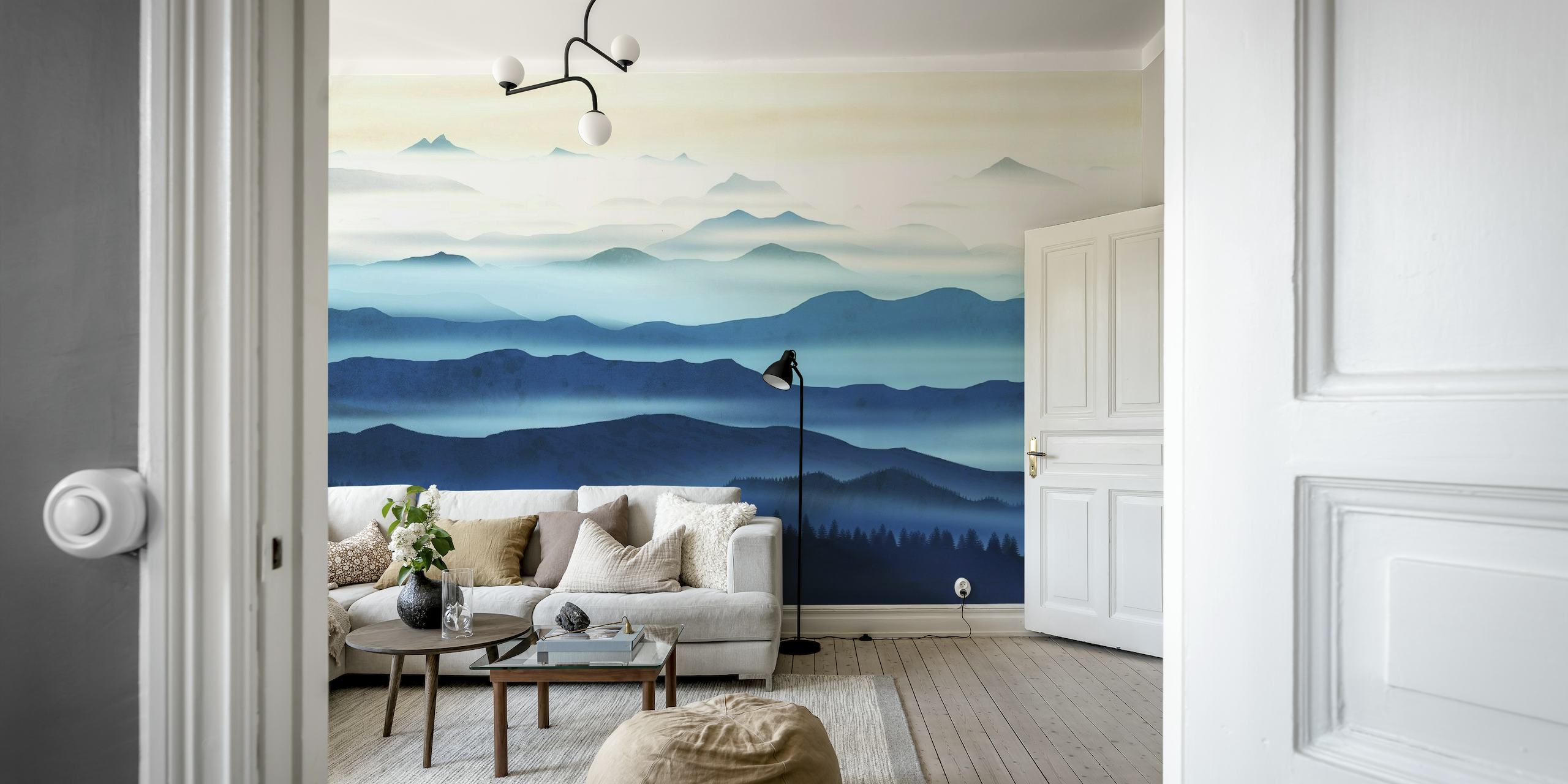 The blue valleys wallpaper