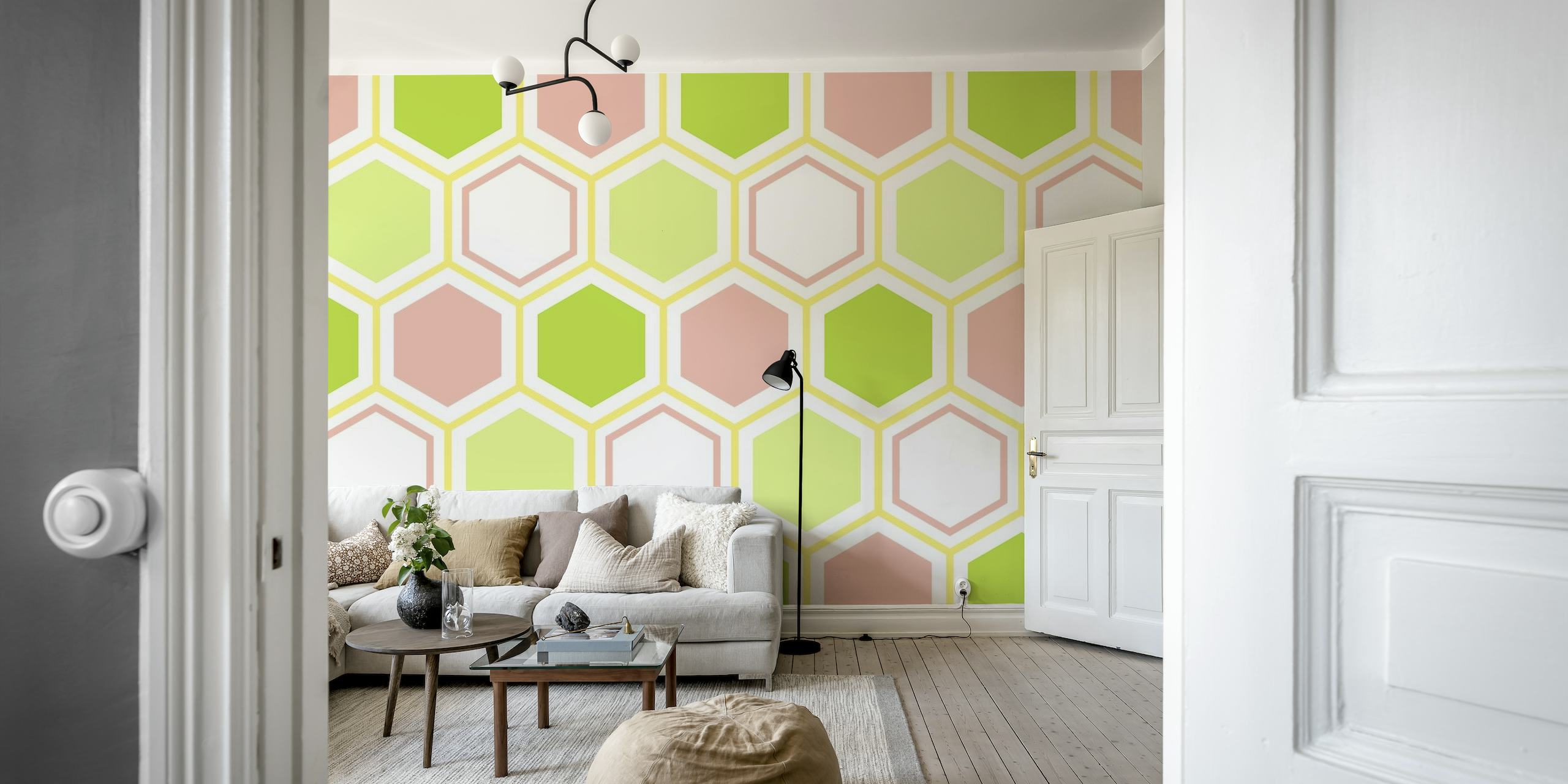 Hexagon abstract geometrical 4 wallpaper
