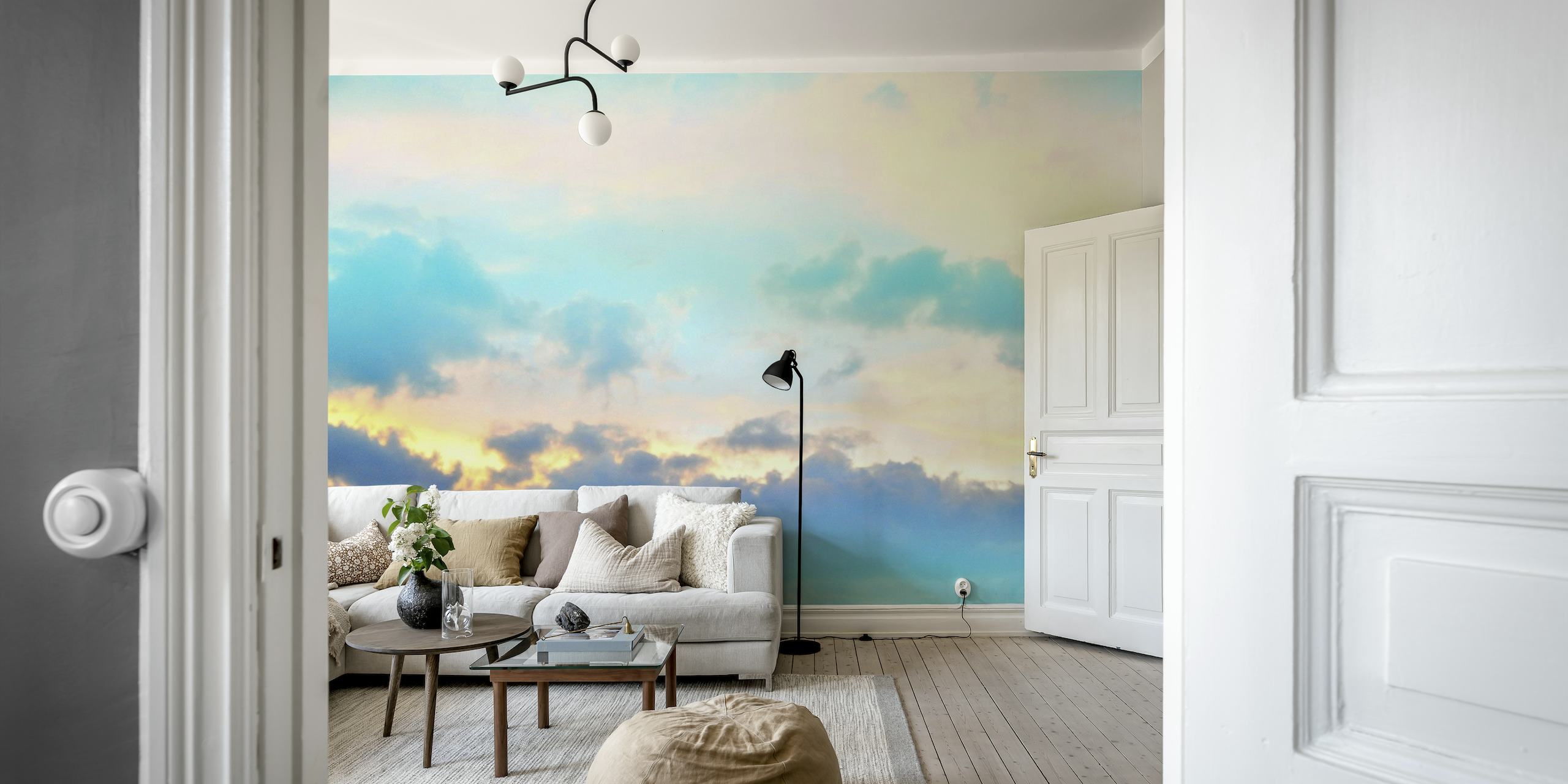 Unicorn Pastel Clouds 4a wallpaper