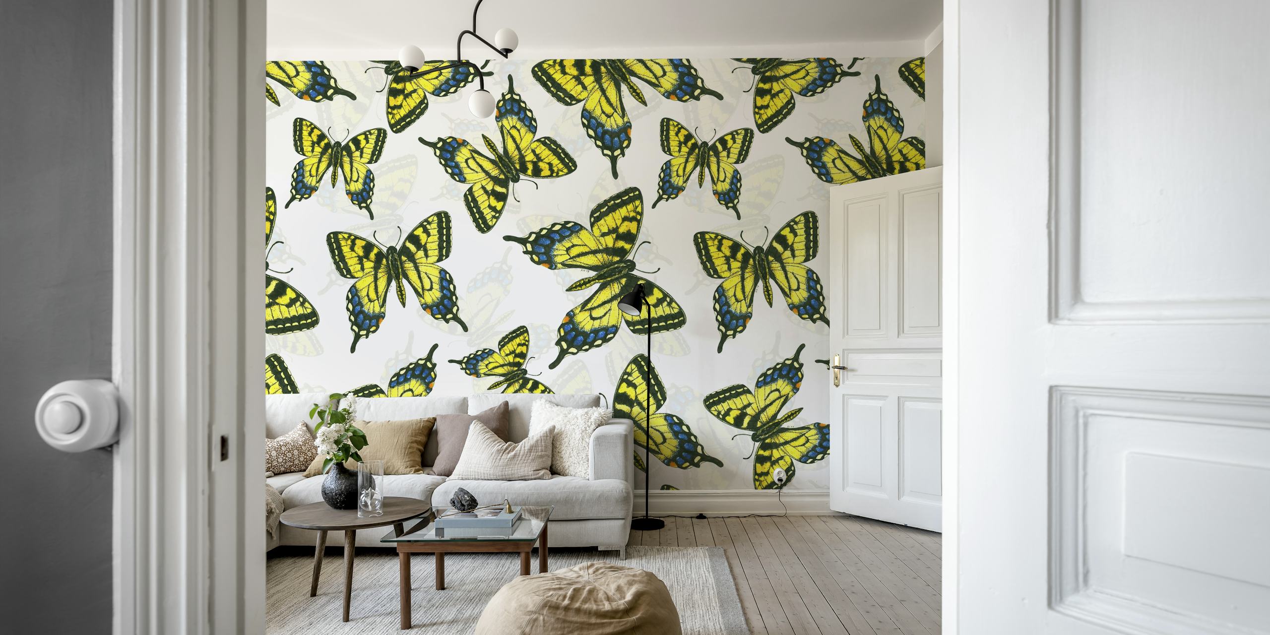 Design di carta da parati Tiger swallowtail butterfly