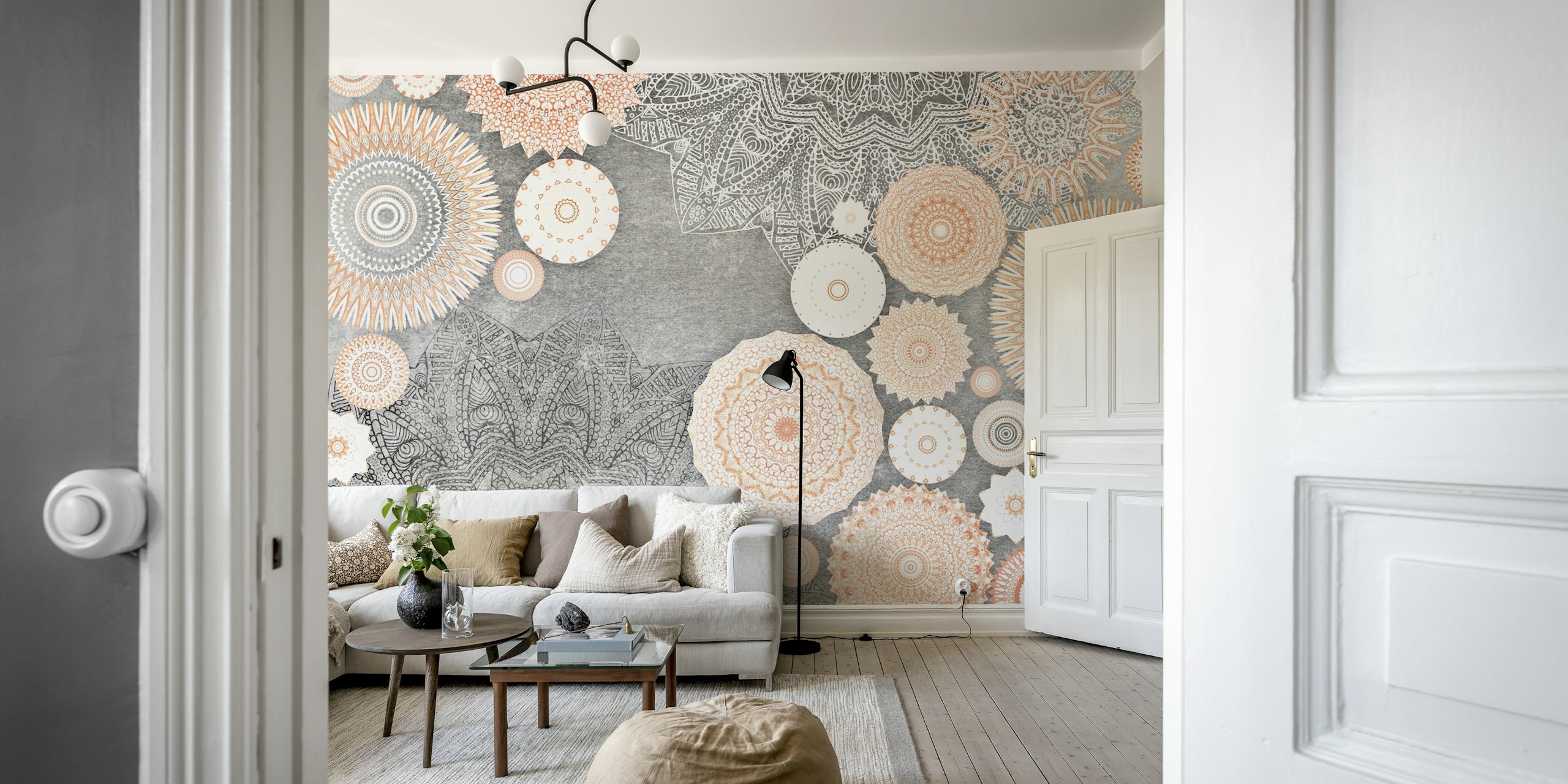 Festival Flow Sunshine Mandala σχέδιο ταπετσαρίας