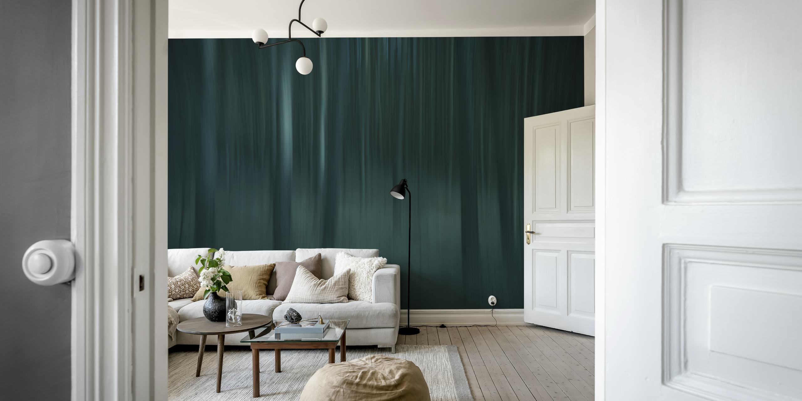 Abstract wallpaper design with blurred trees