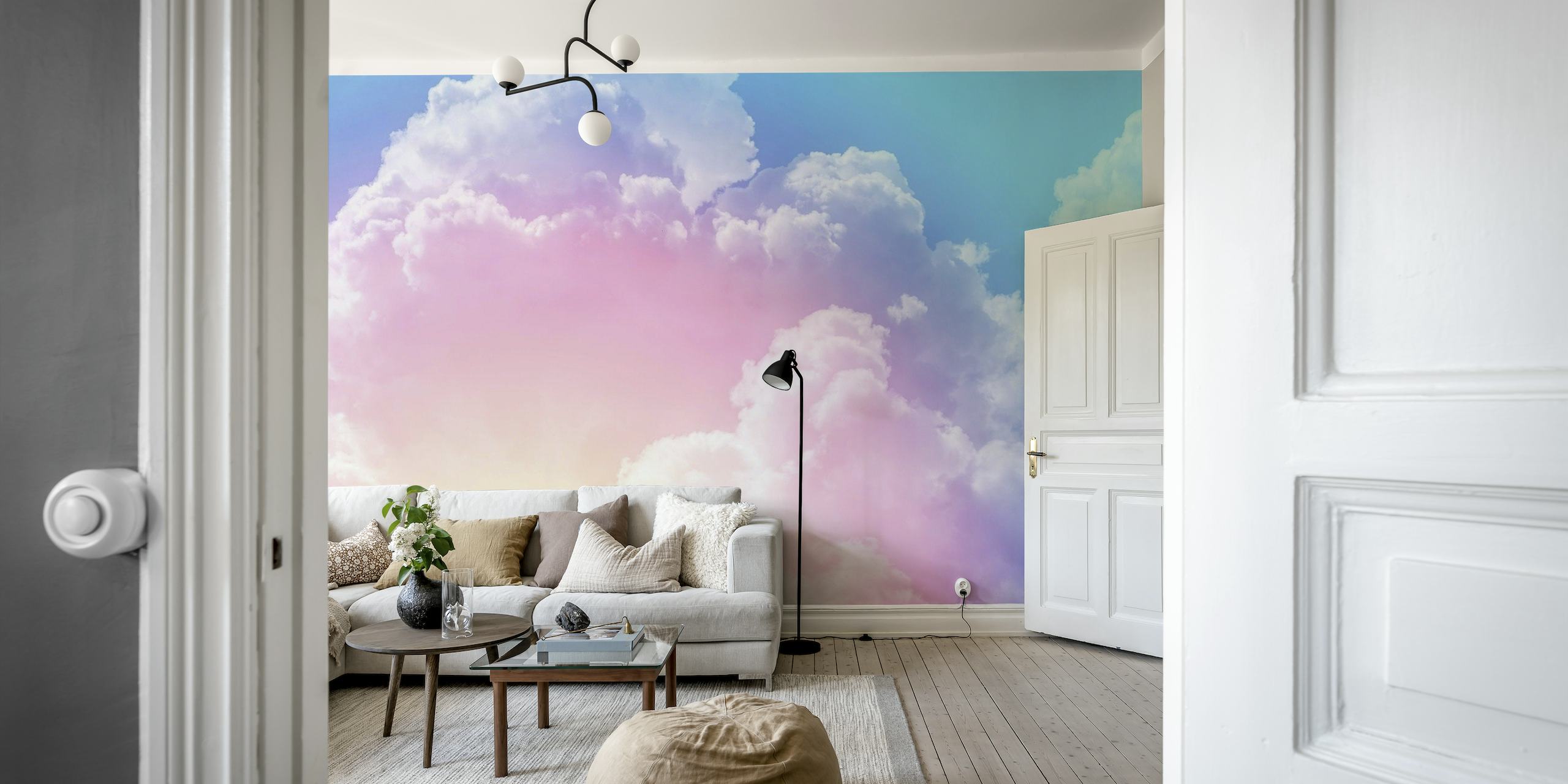 Pastel clouds V wallpaper