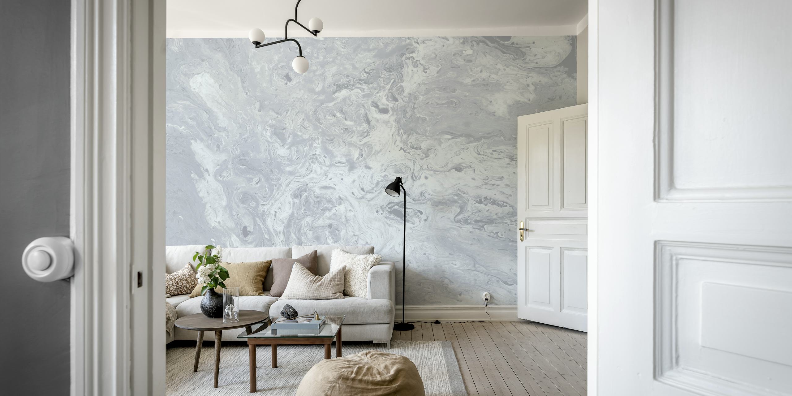 Papier peint Florence Swirl dans une pièce