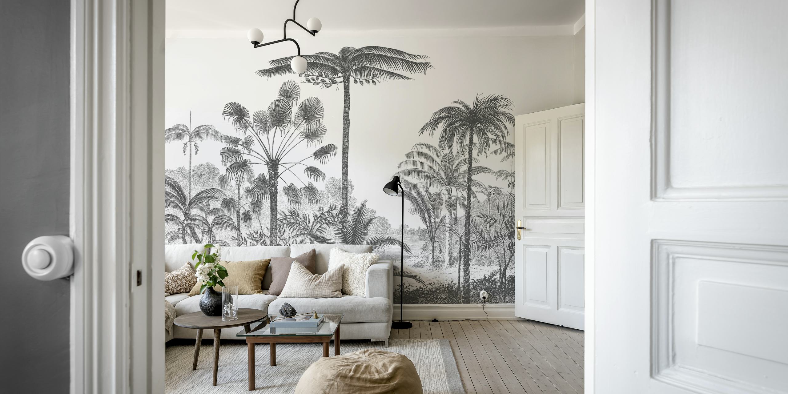 Tapeta Vintage jungle II u sobi